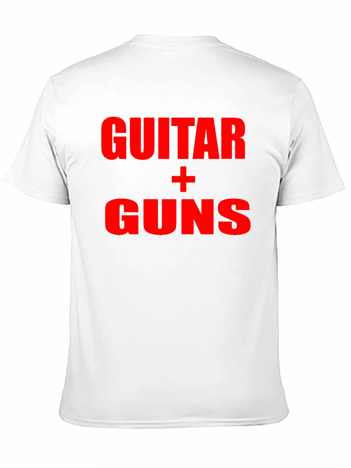 Guitar + Guns Graphic Black T-Shirt