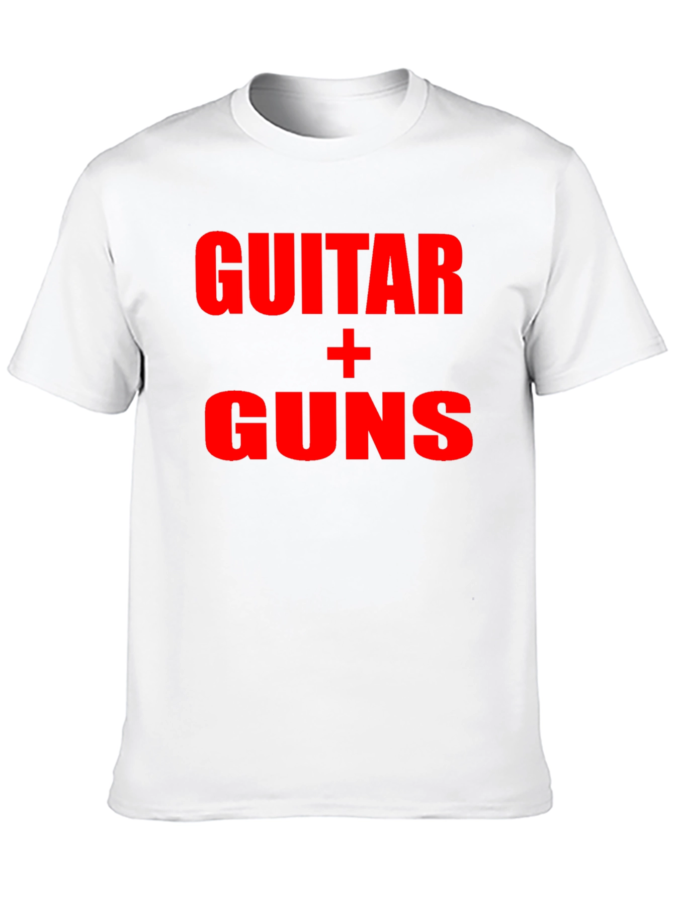 Guitar + Guns Graphic Black T-Shirt