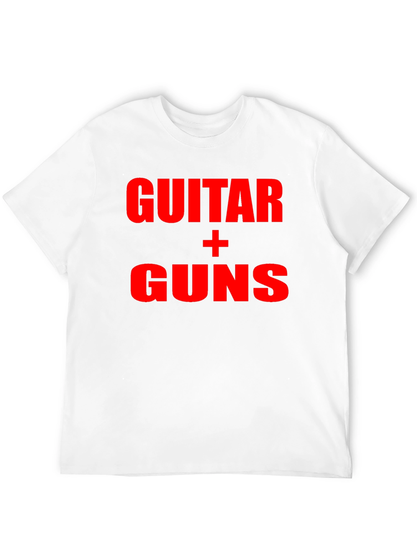 Guitar + Guns Graphic Black T-Shirt
