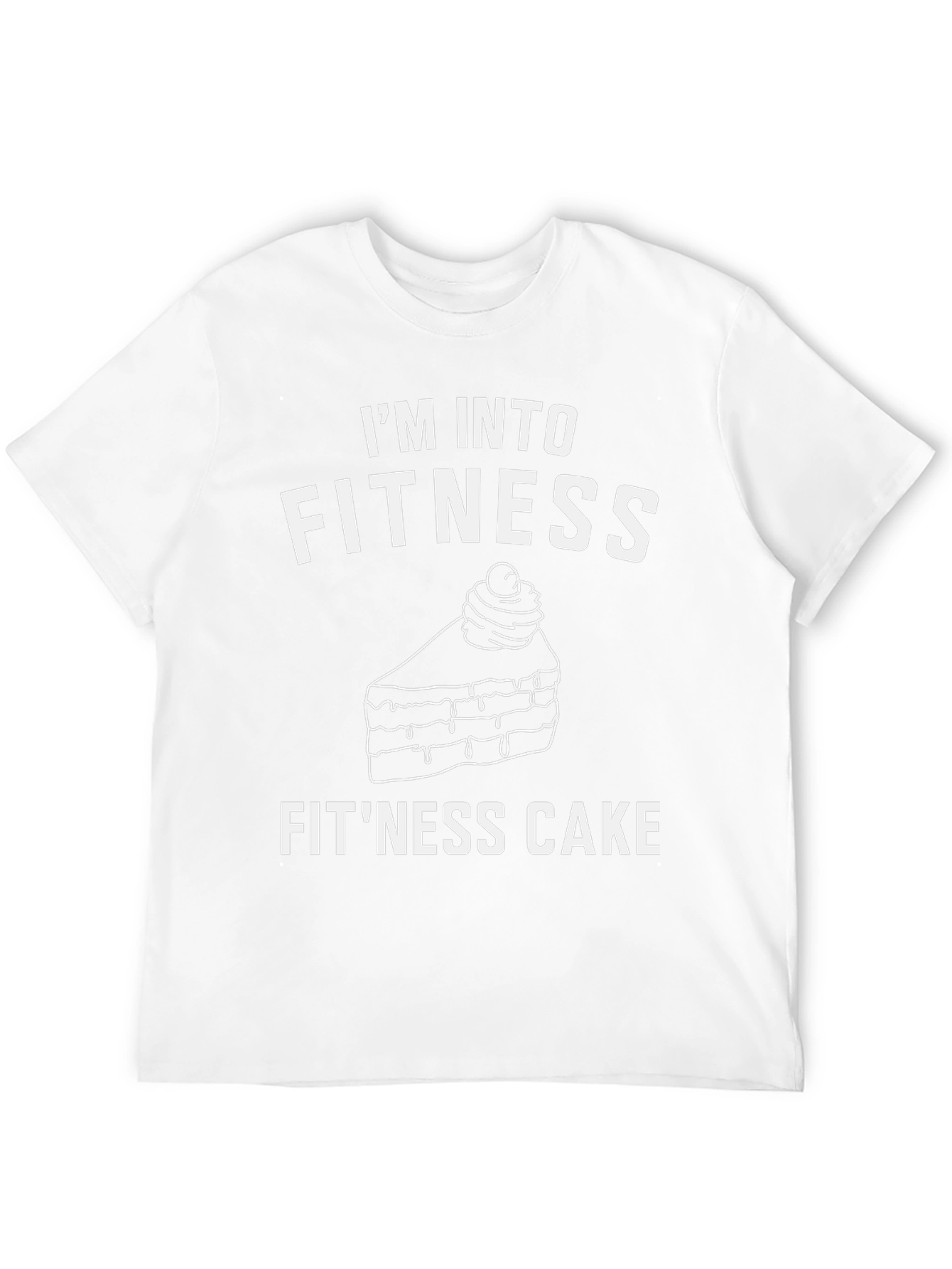 Fitness Cake Graphic T-Shirt - Funny Foodie Tee
