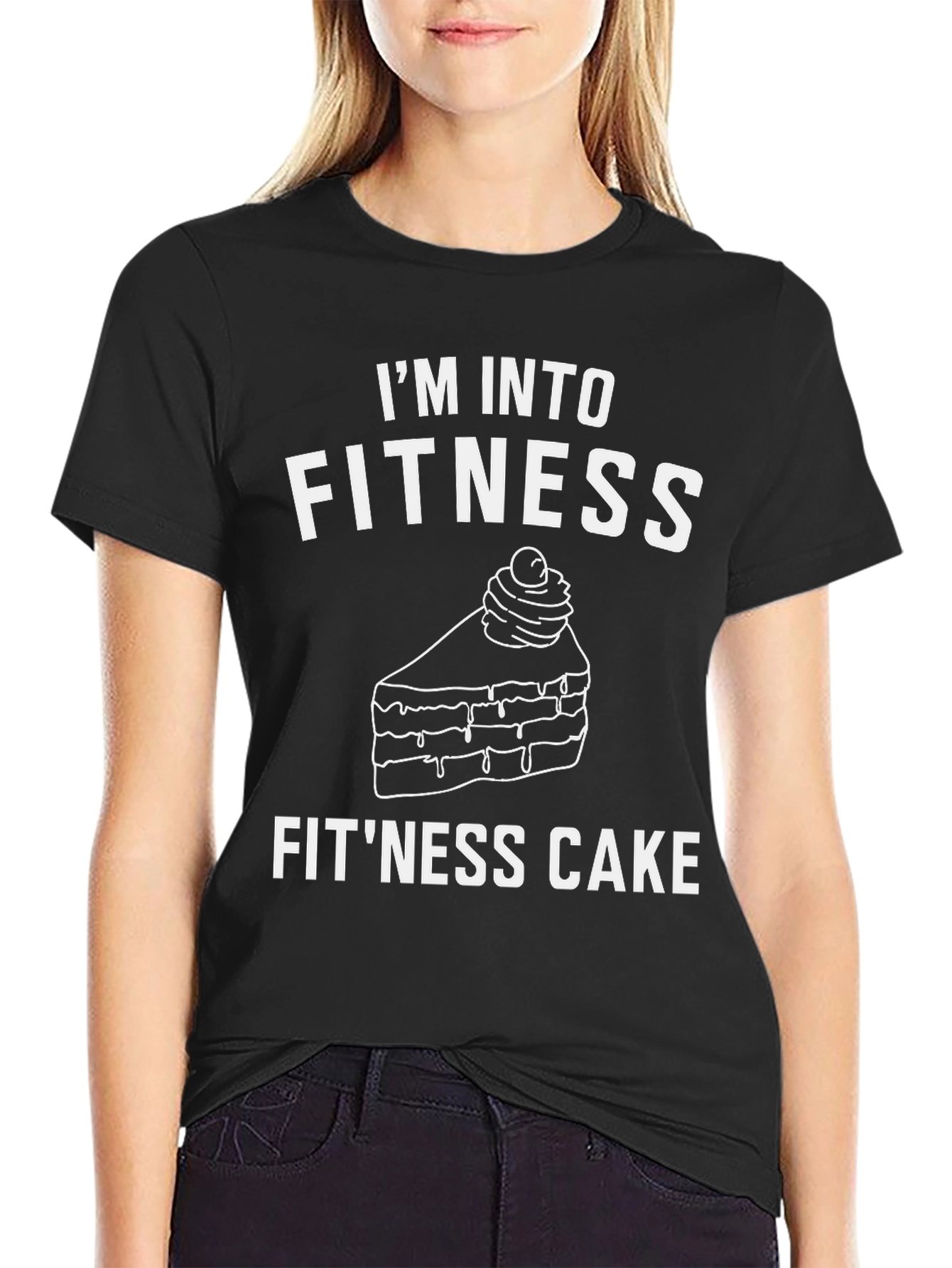 Fitness Cake Graphic T-Shirt - Funny Foodie Tee