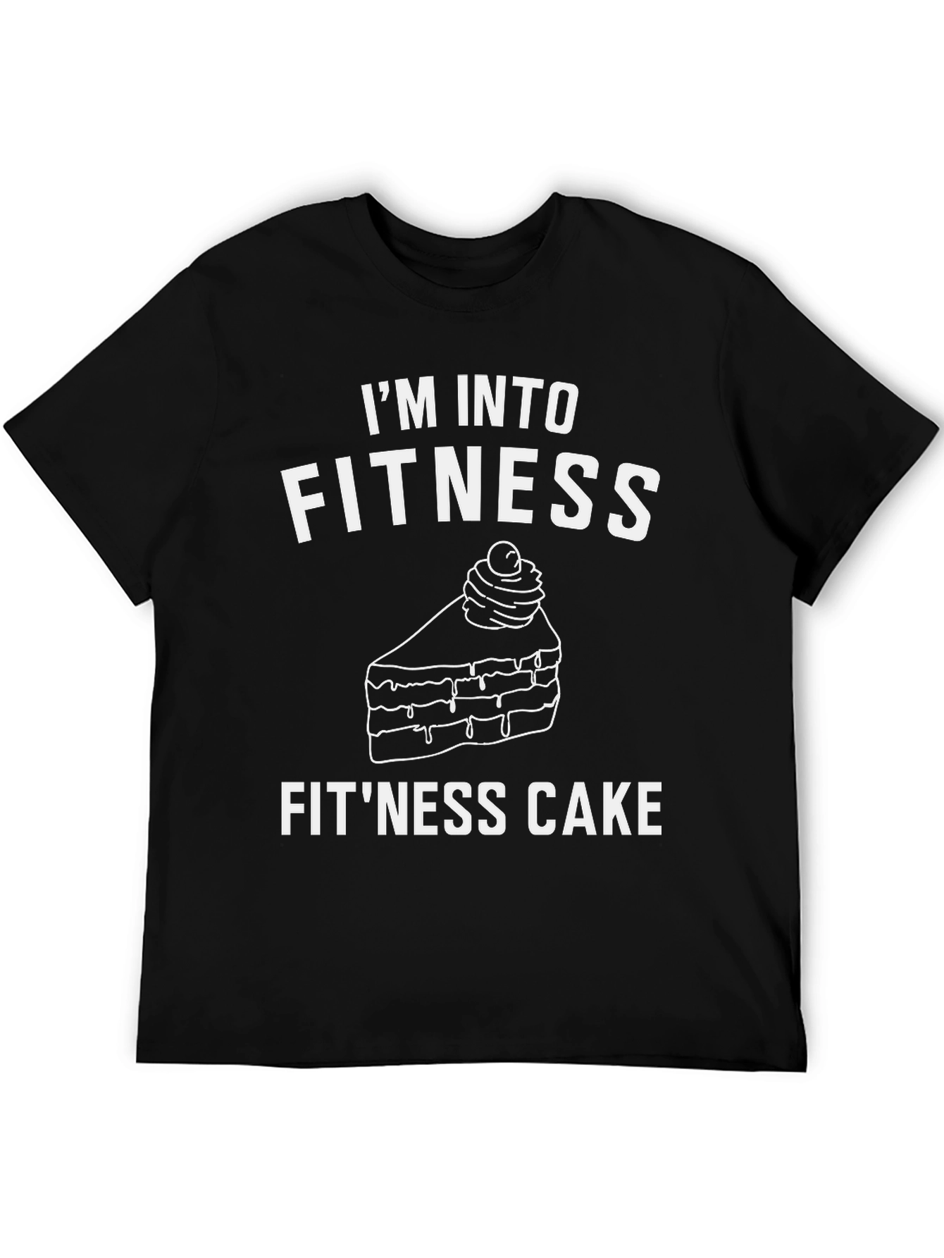 Fitness Cake Graphic T-Shirt - Funny Foodie Tee