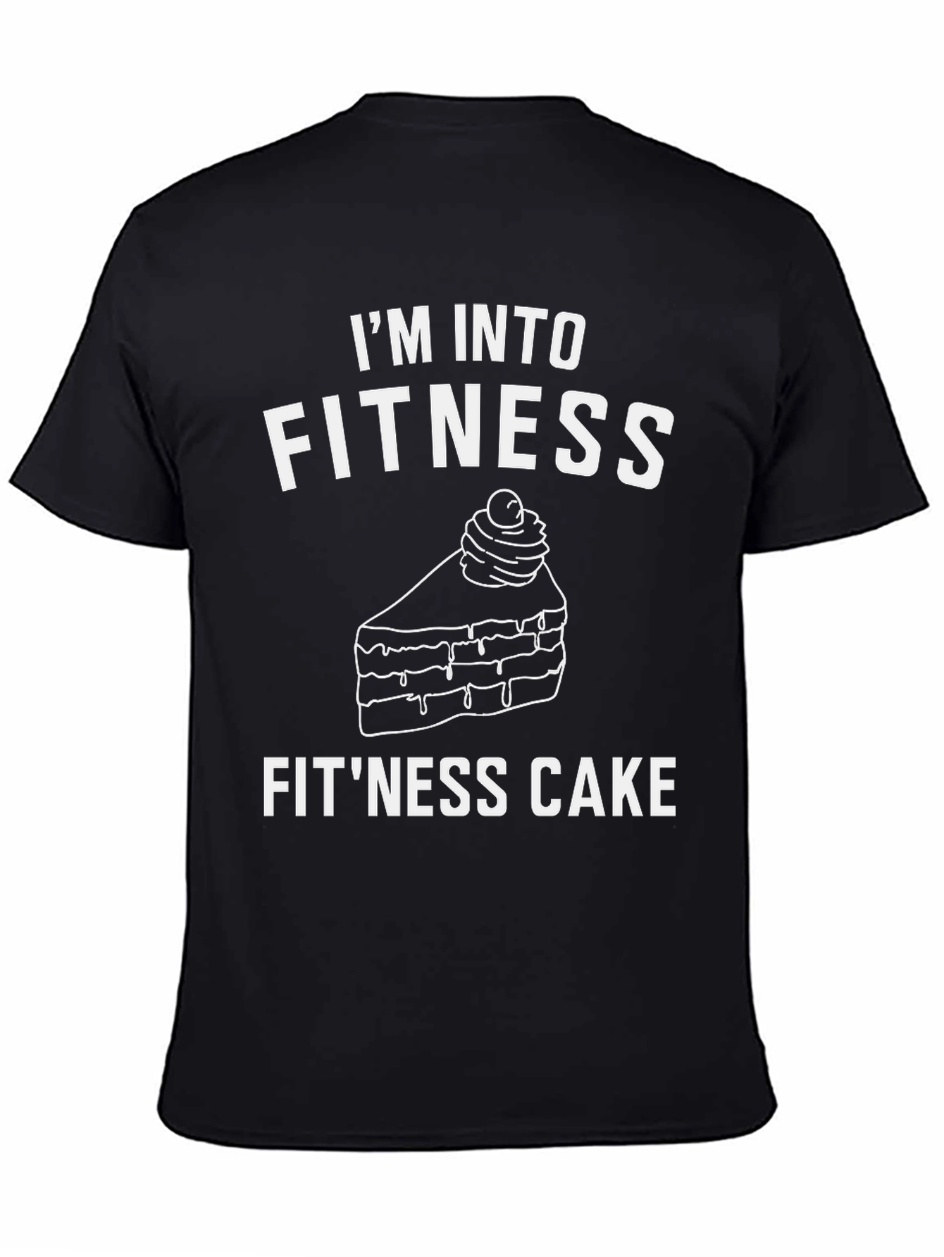 Fitness Cake Graphic T-Shirt - Funny Foodie Tee