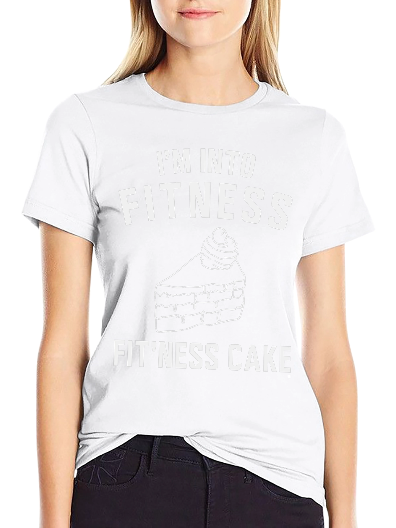 Fitness Cake Graphic T-Shirt - Funny Foodie Tee