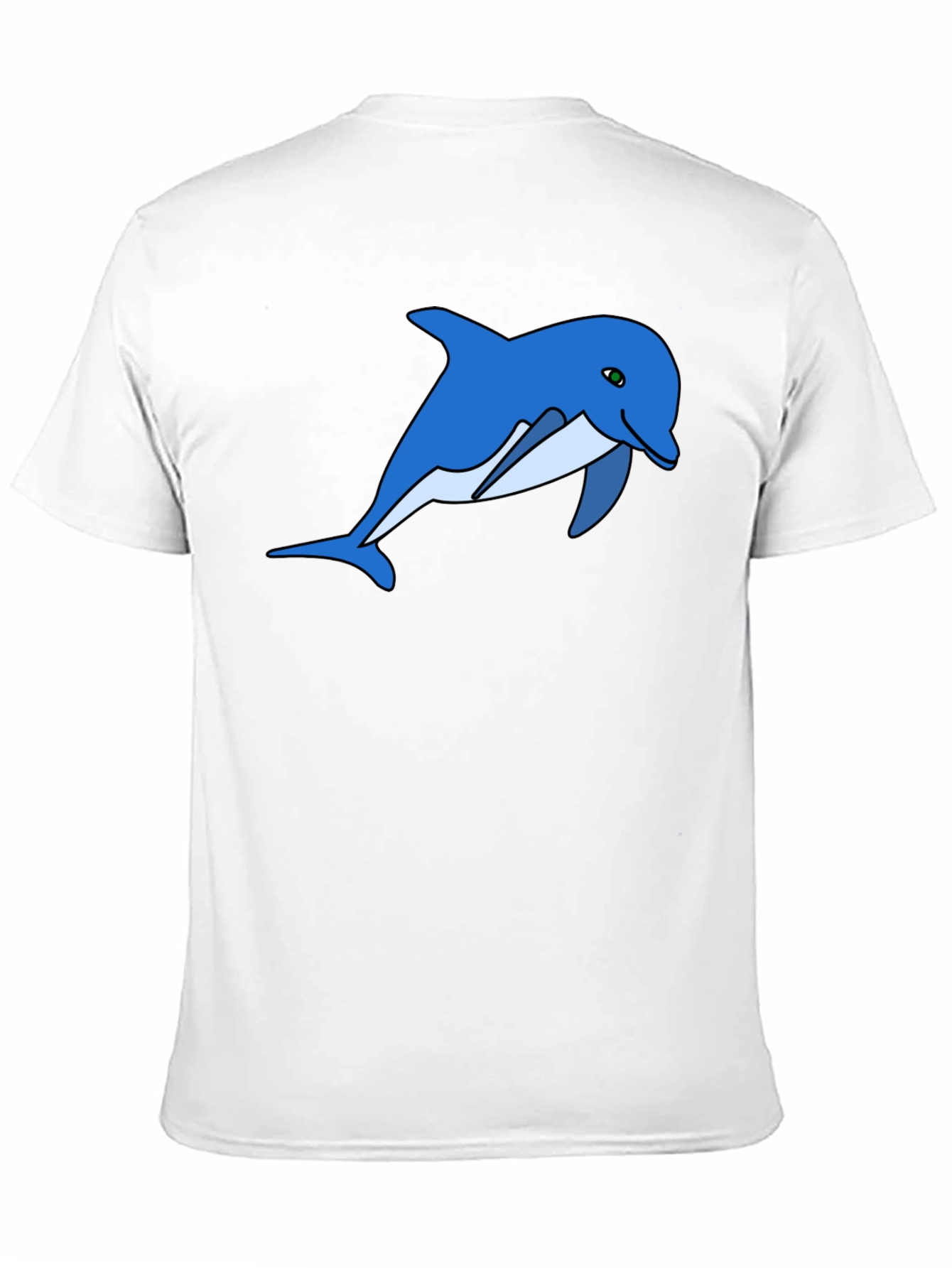 Dolphin Graphic Tee - Black Cotton Comfort