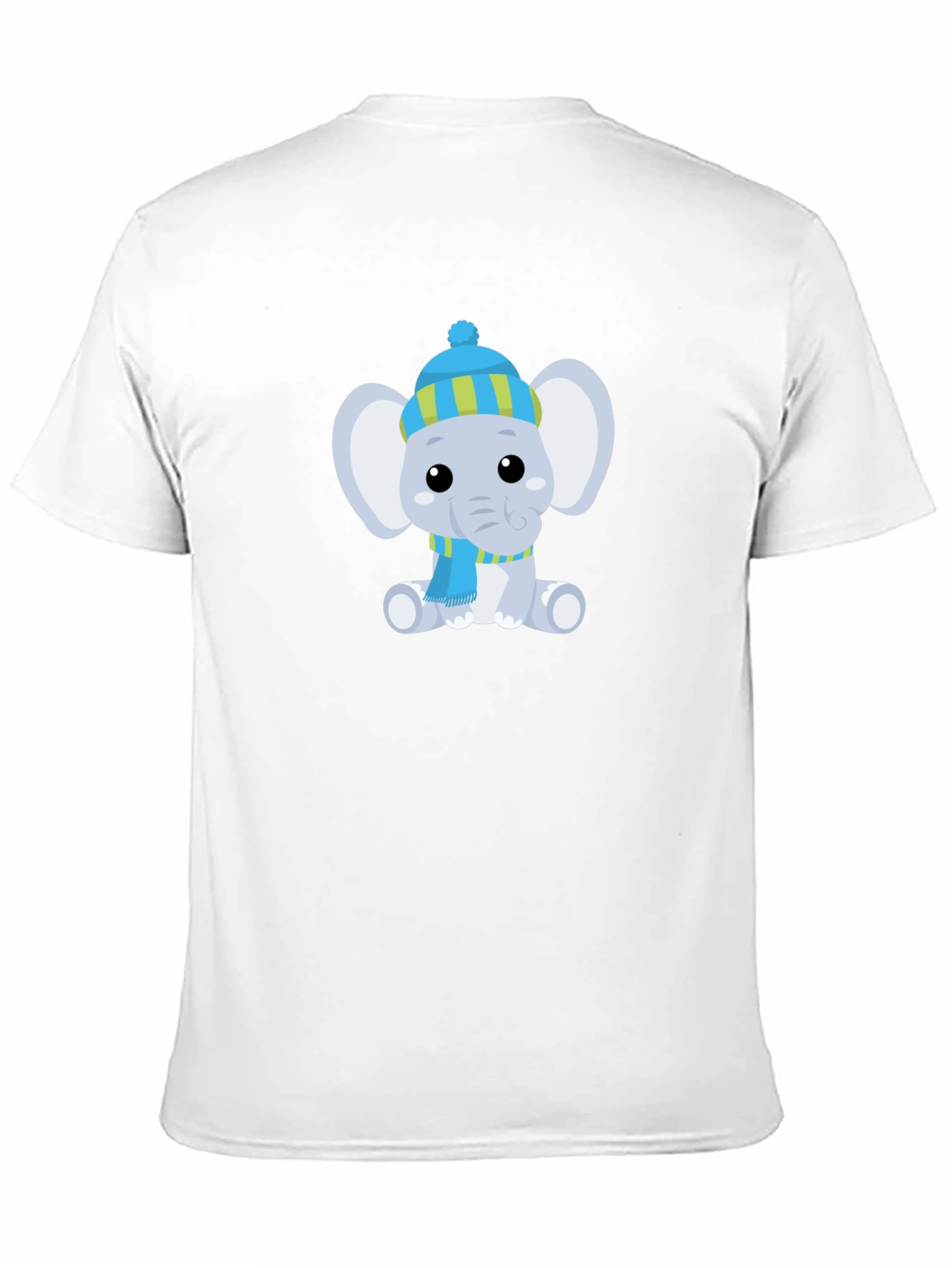 Cute Elephant with Hat Graphic Tee