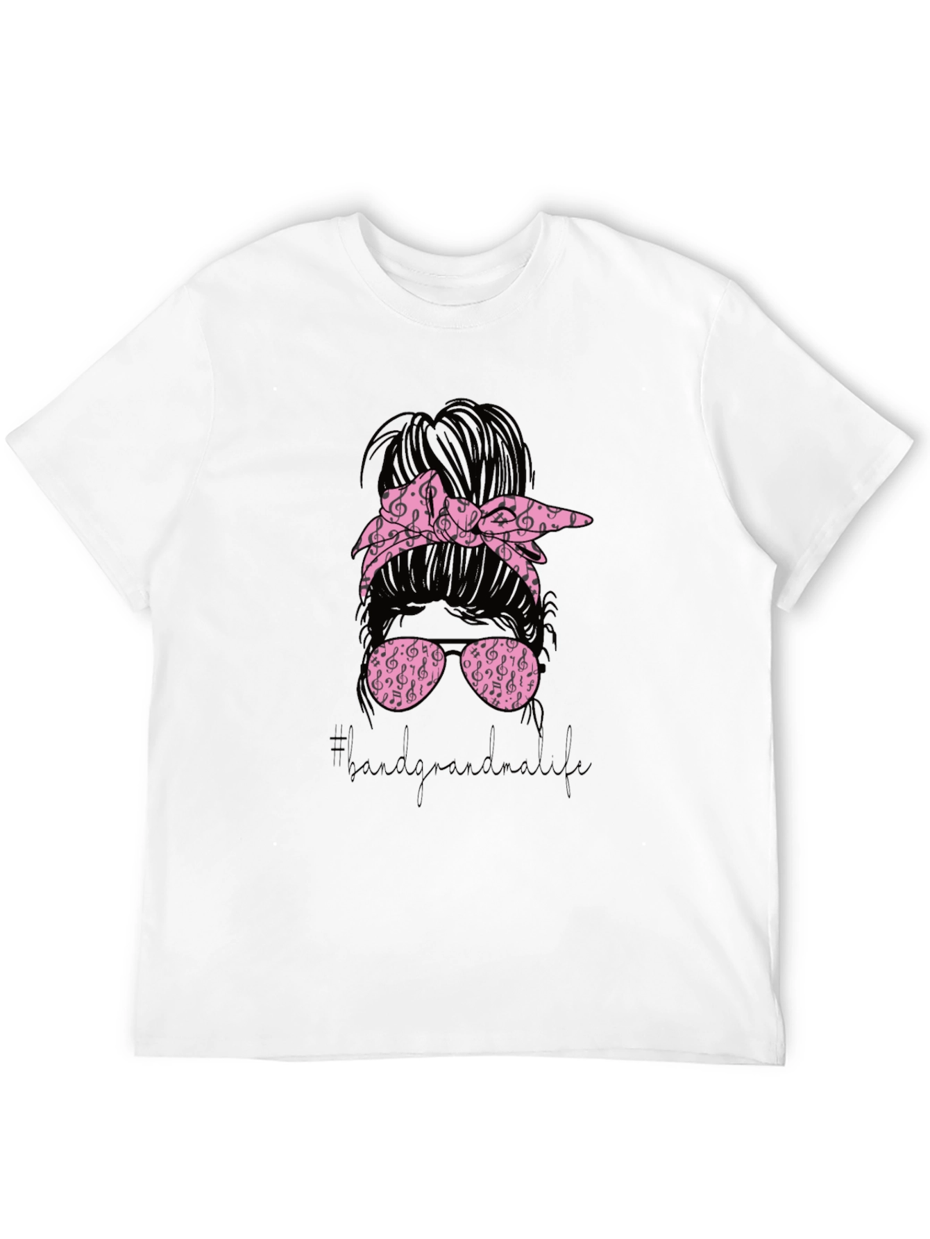 Music Lover Messy Bun T-Shirt