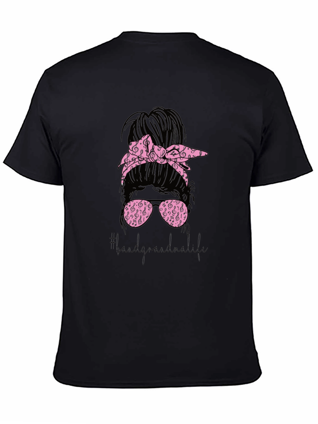 Music Lover Messy Bun T-Shirt