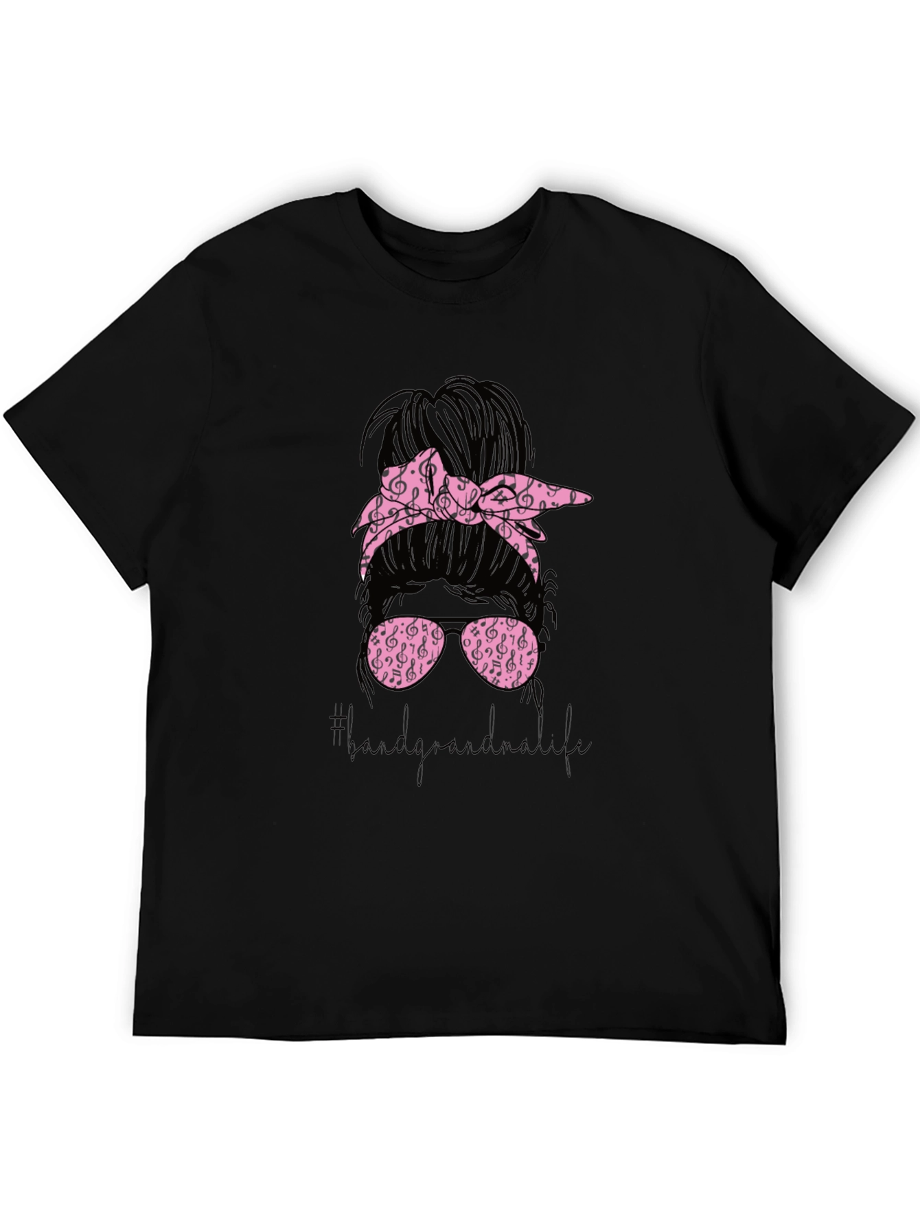 Music Lover Messy Bun T-Shirt