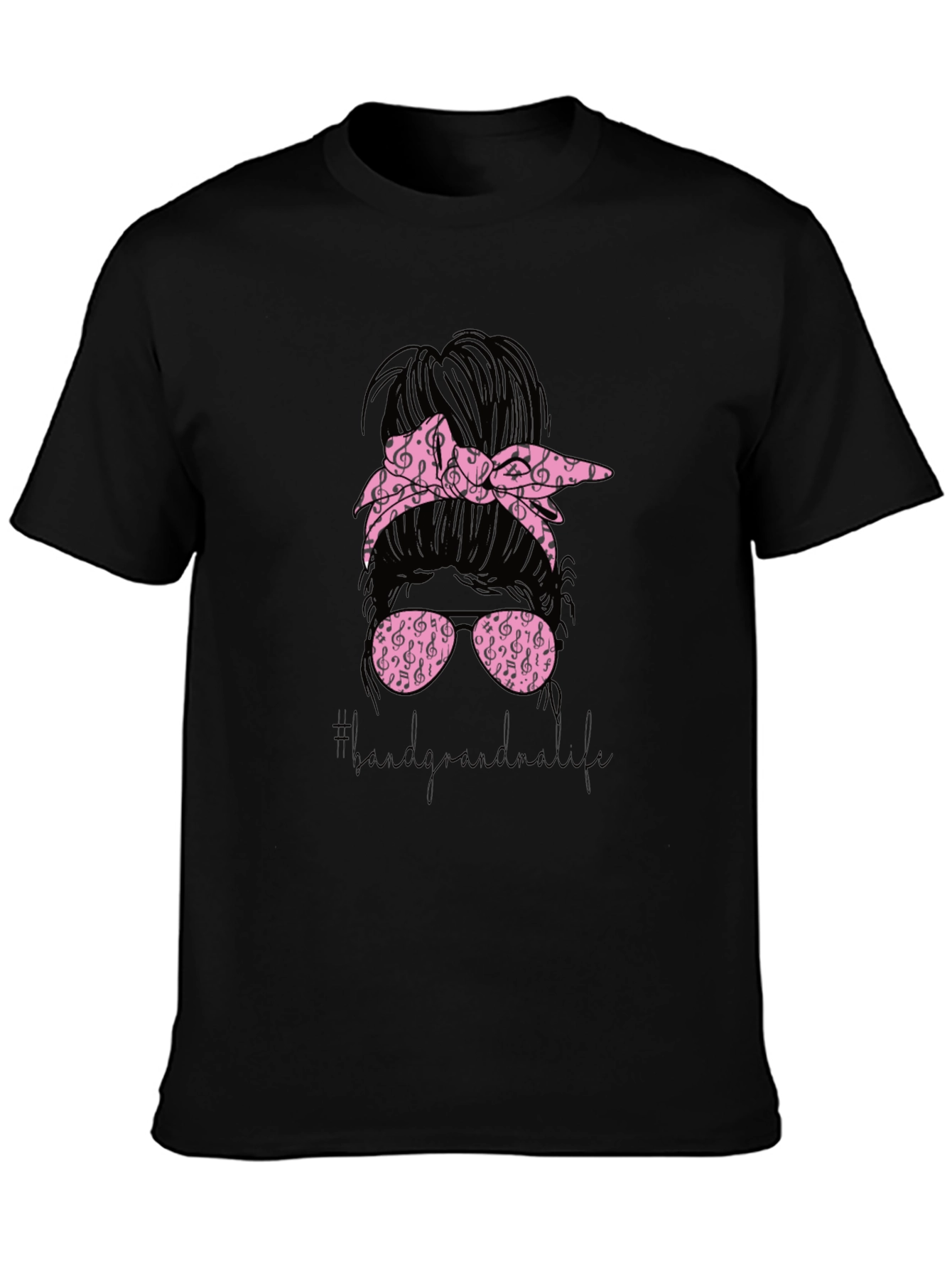 Music Lover Messy Bun T-Shirt