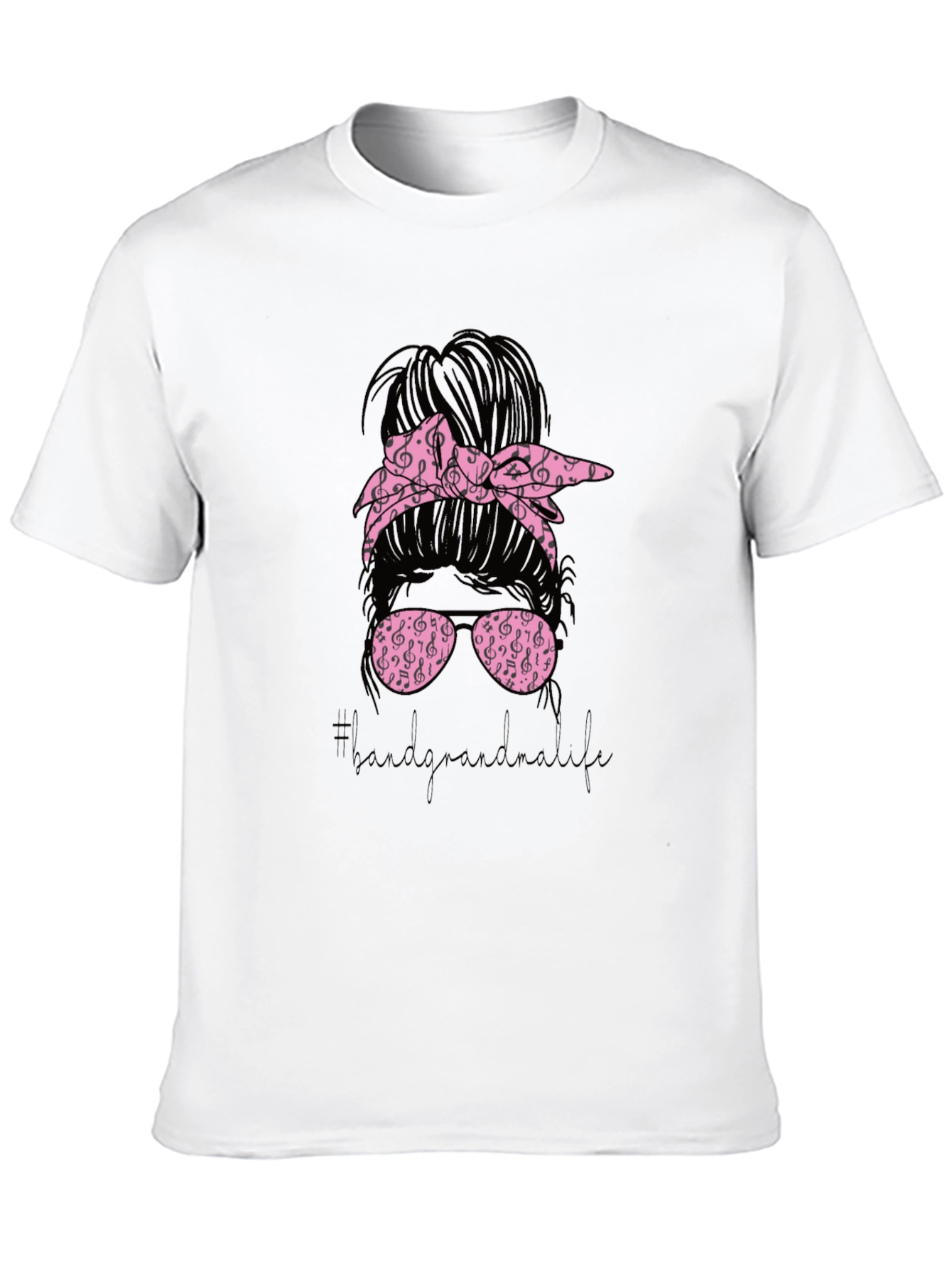 Music Lover Messy Bun T-Shirt