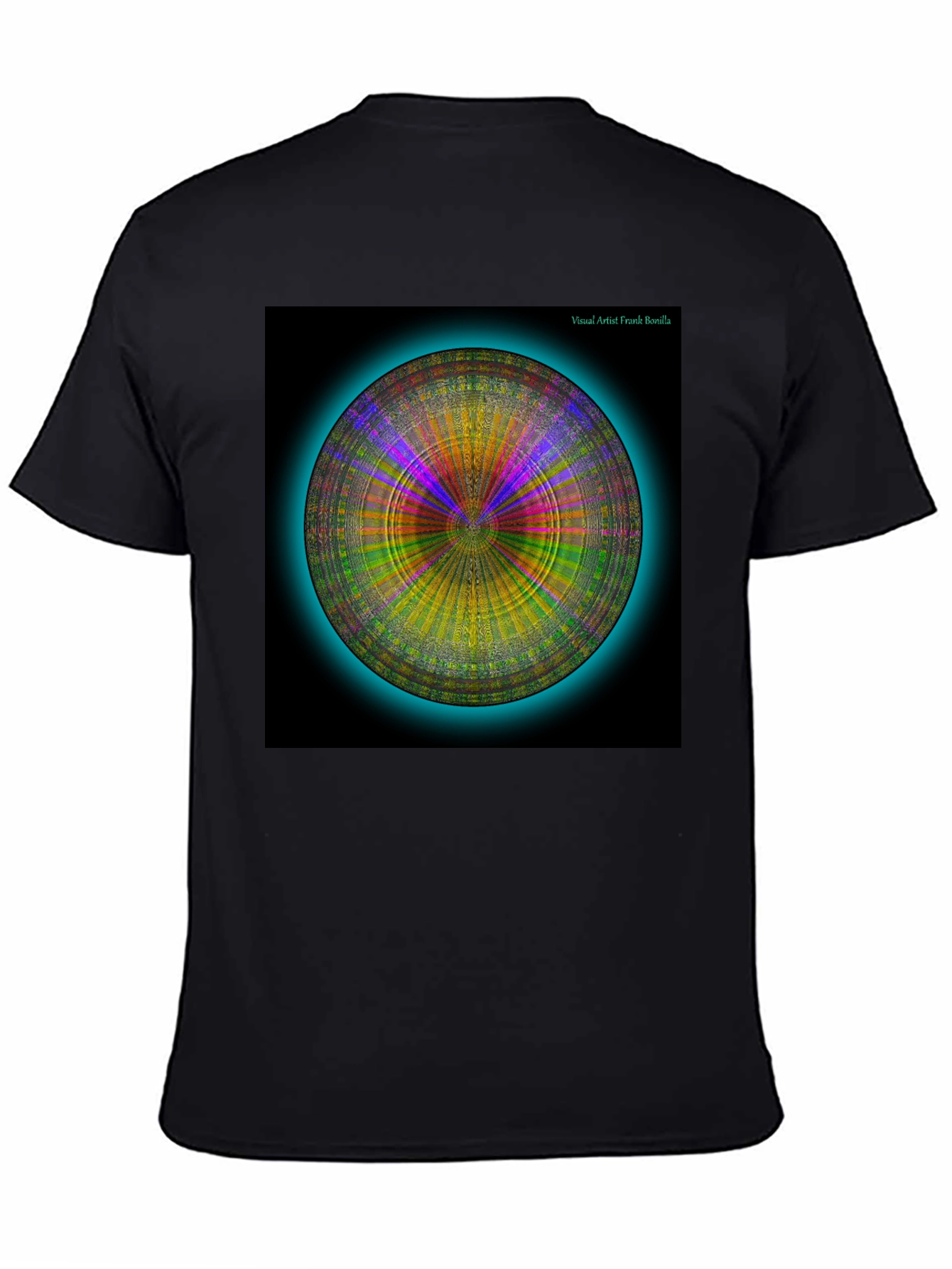 Psychedelic Circle Graphic Tee - Modern Art Shirt