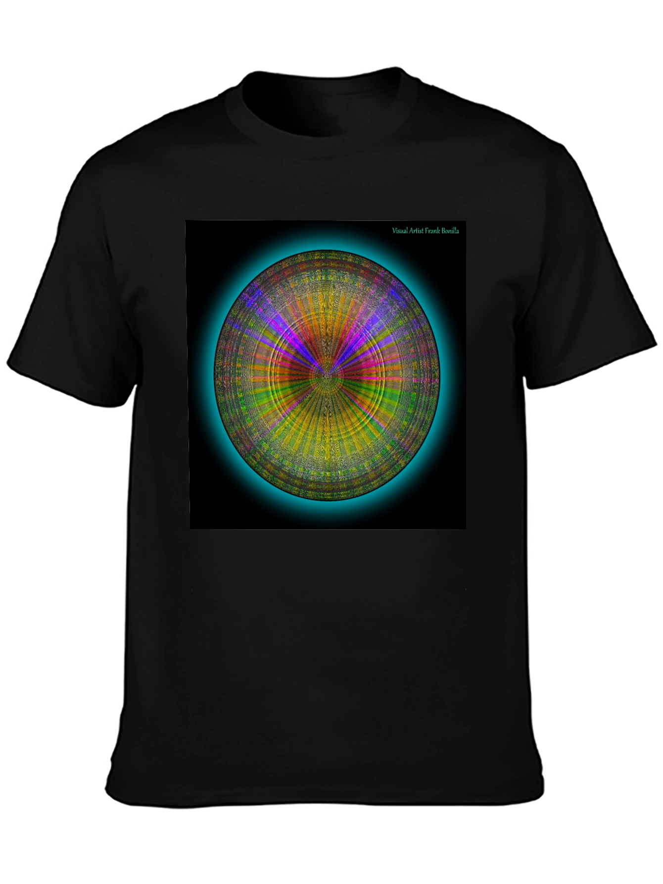 Psychedelic Circle Graphic Tee - Modern Art Shirt