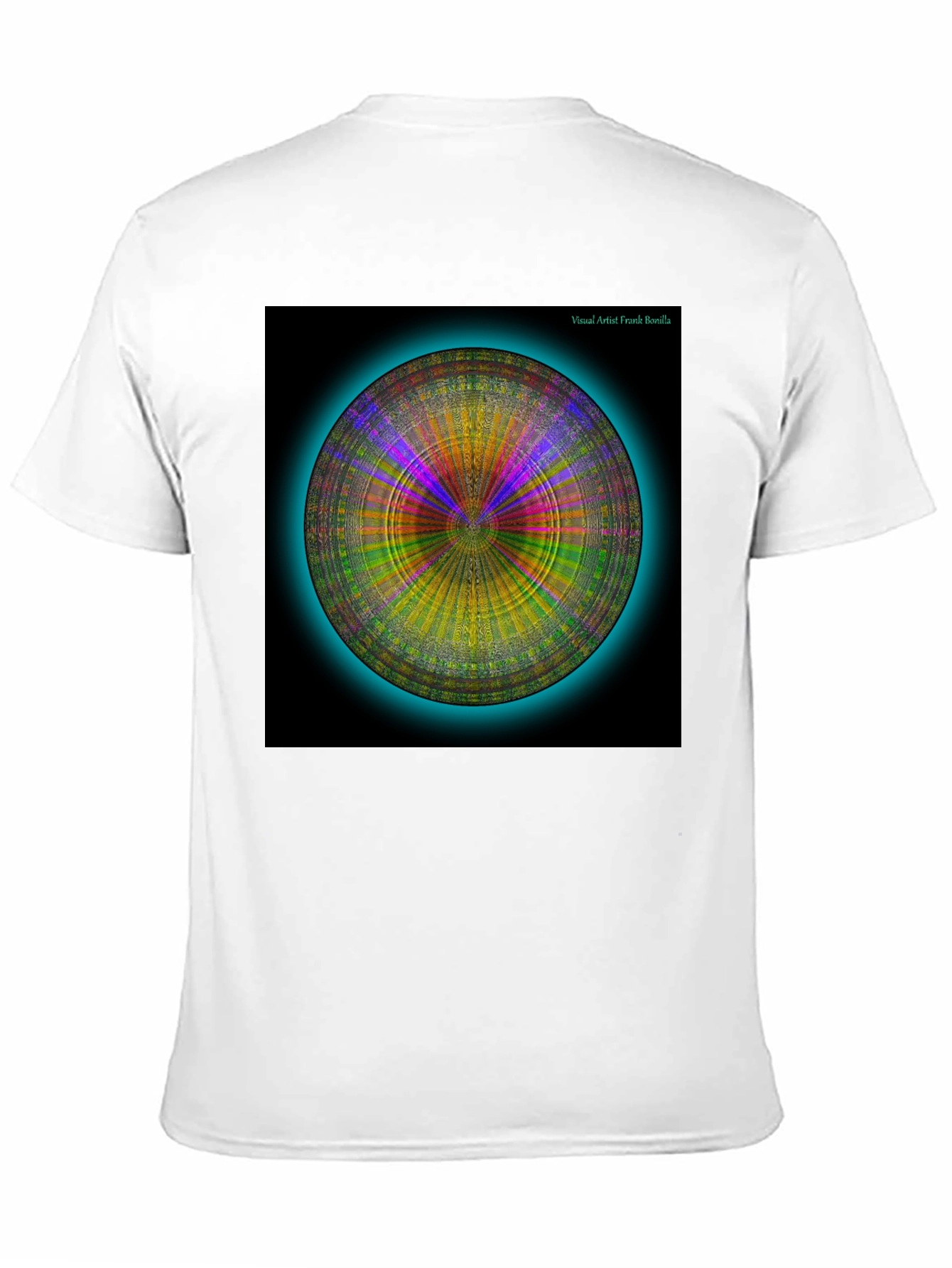 Psychedelic Circle Graphic Tee - Modern Art Shirt