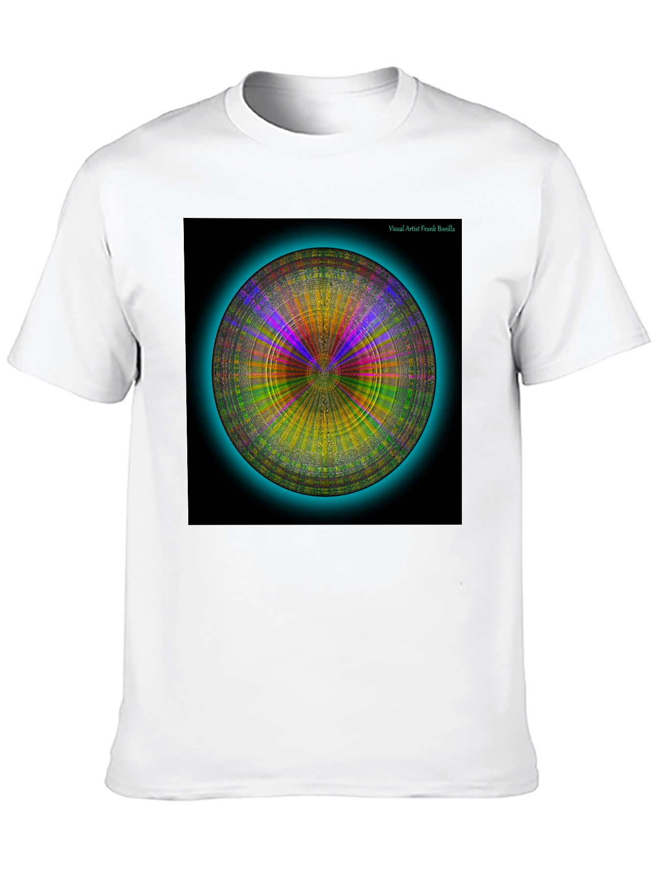 Psychedelic Circle Graphic Tee - Modern Art Shirt