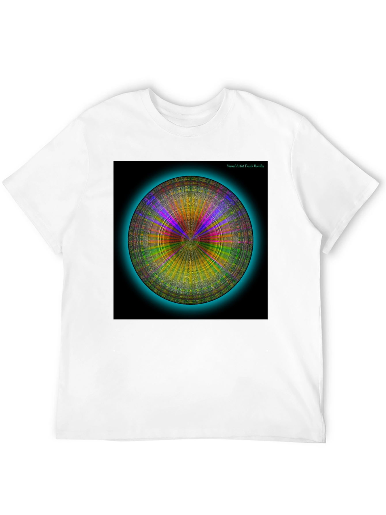 Psychedelic Circle Graphic Tee - Modern Art Shirt