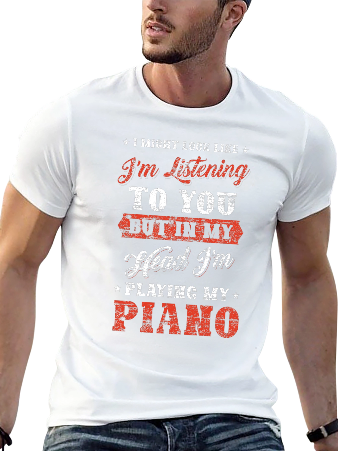 Piano Lover T-Shirt: Im Playing My Piano