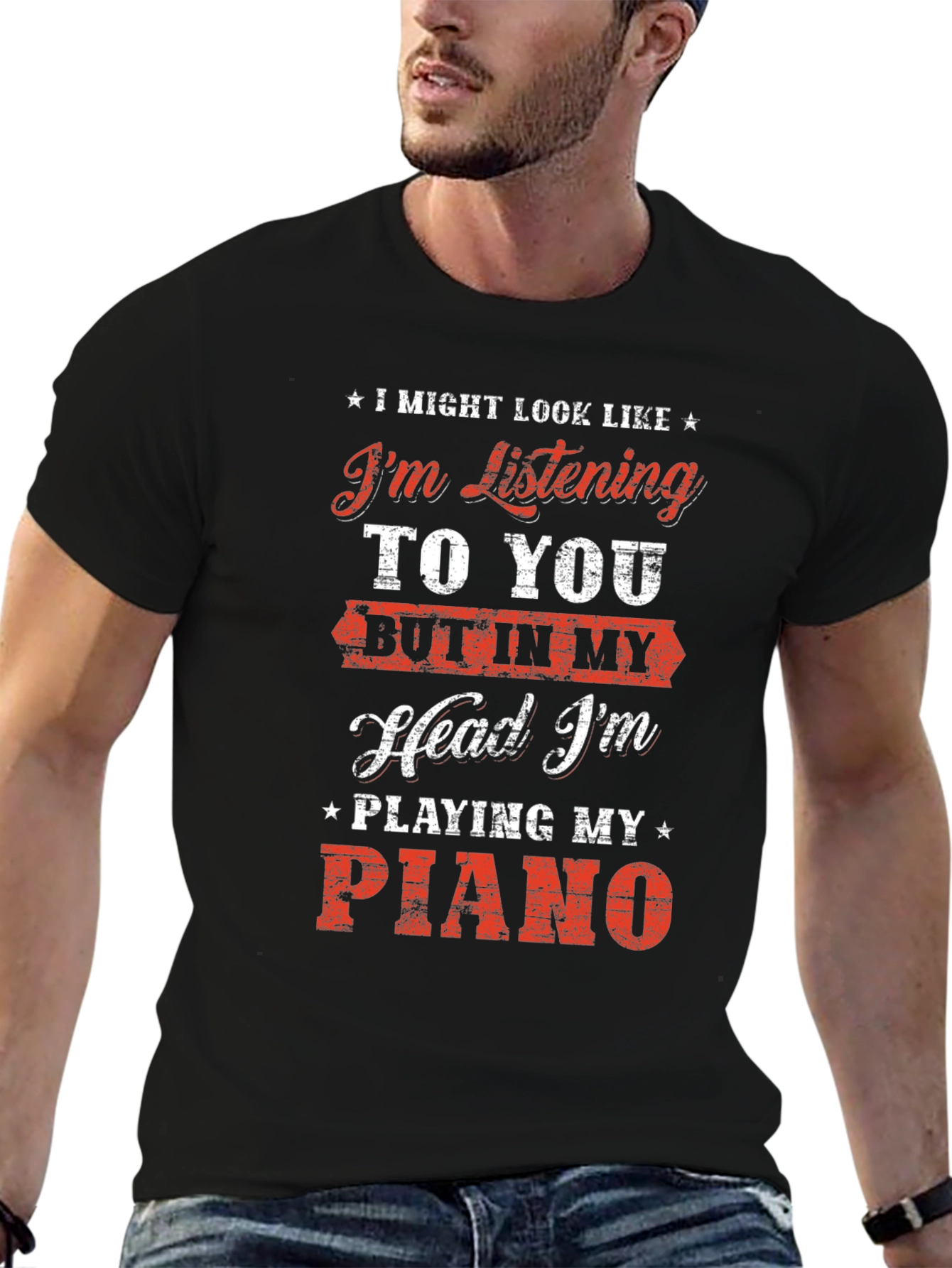 Piano Lover T-Shirt: Im Playing My Piano