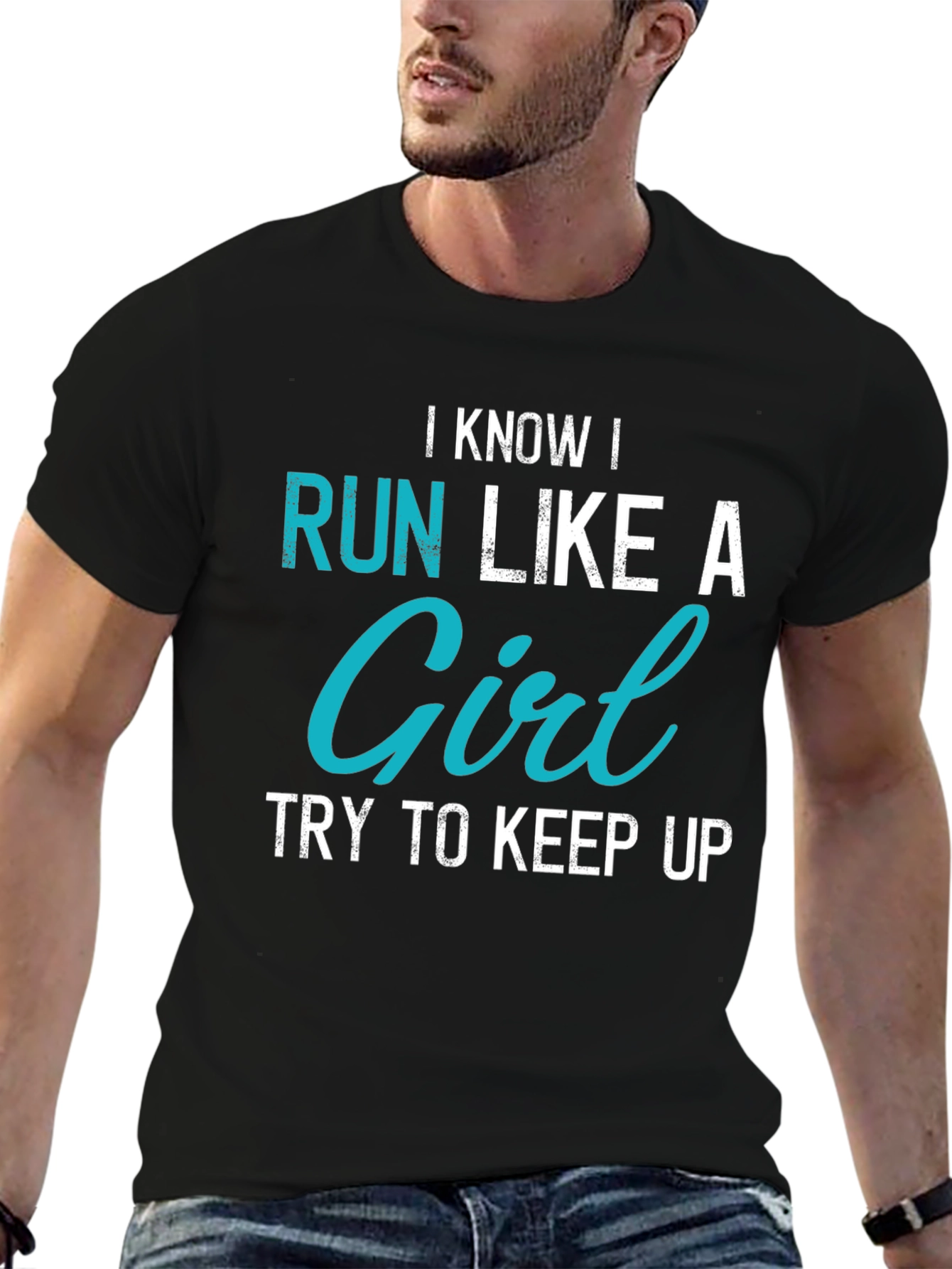 I Know I Run Like A Girl Graphic Tee