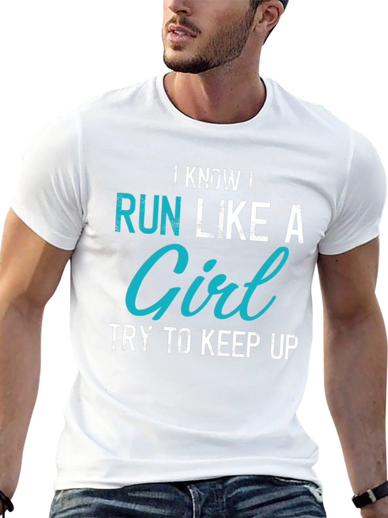 I Know I Run Like A Girl Graphic Tee