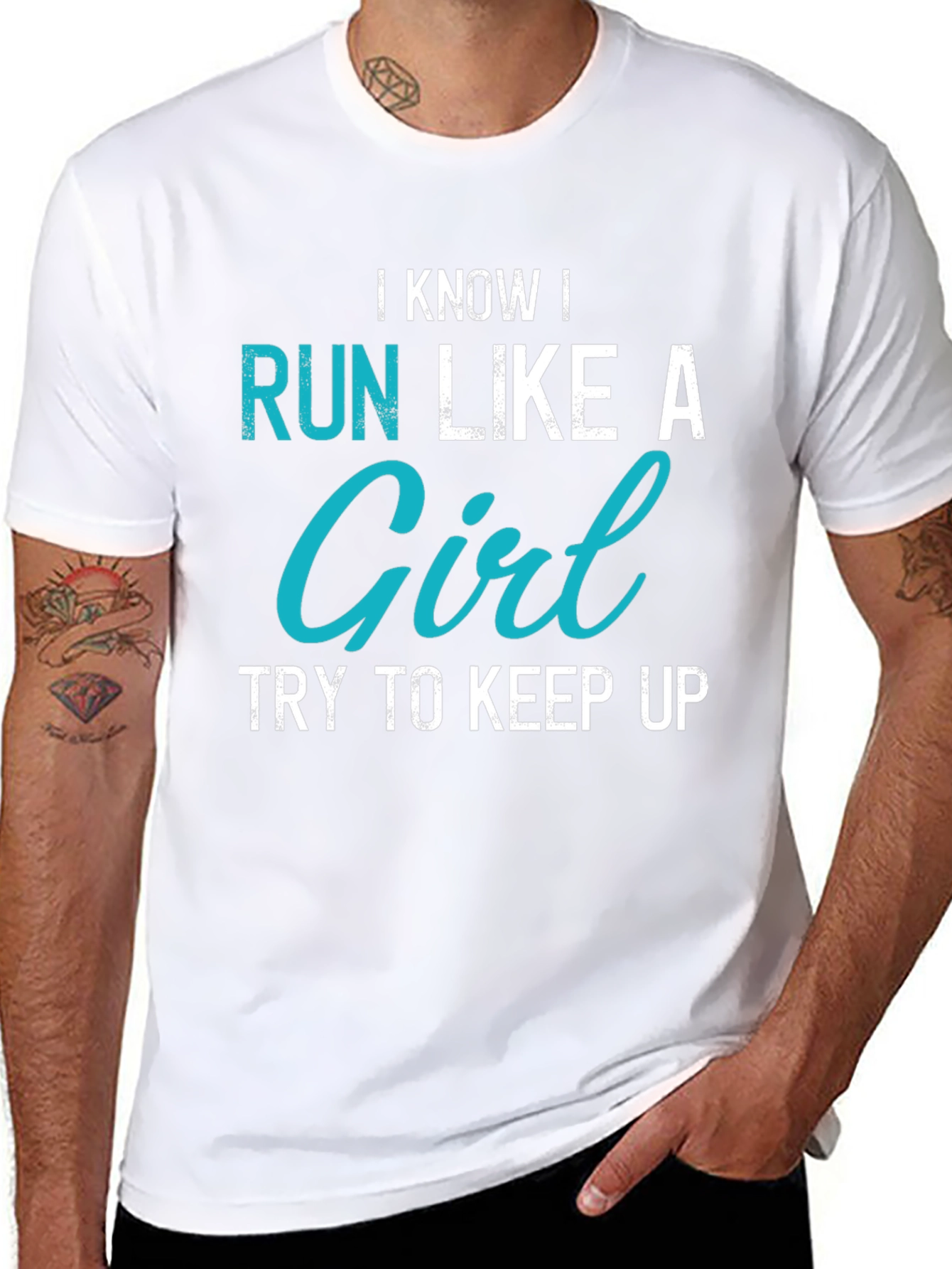 I Know I Run Like A Girl Graphic Tee
