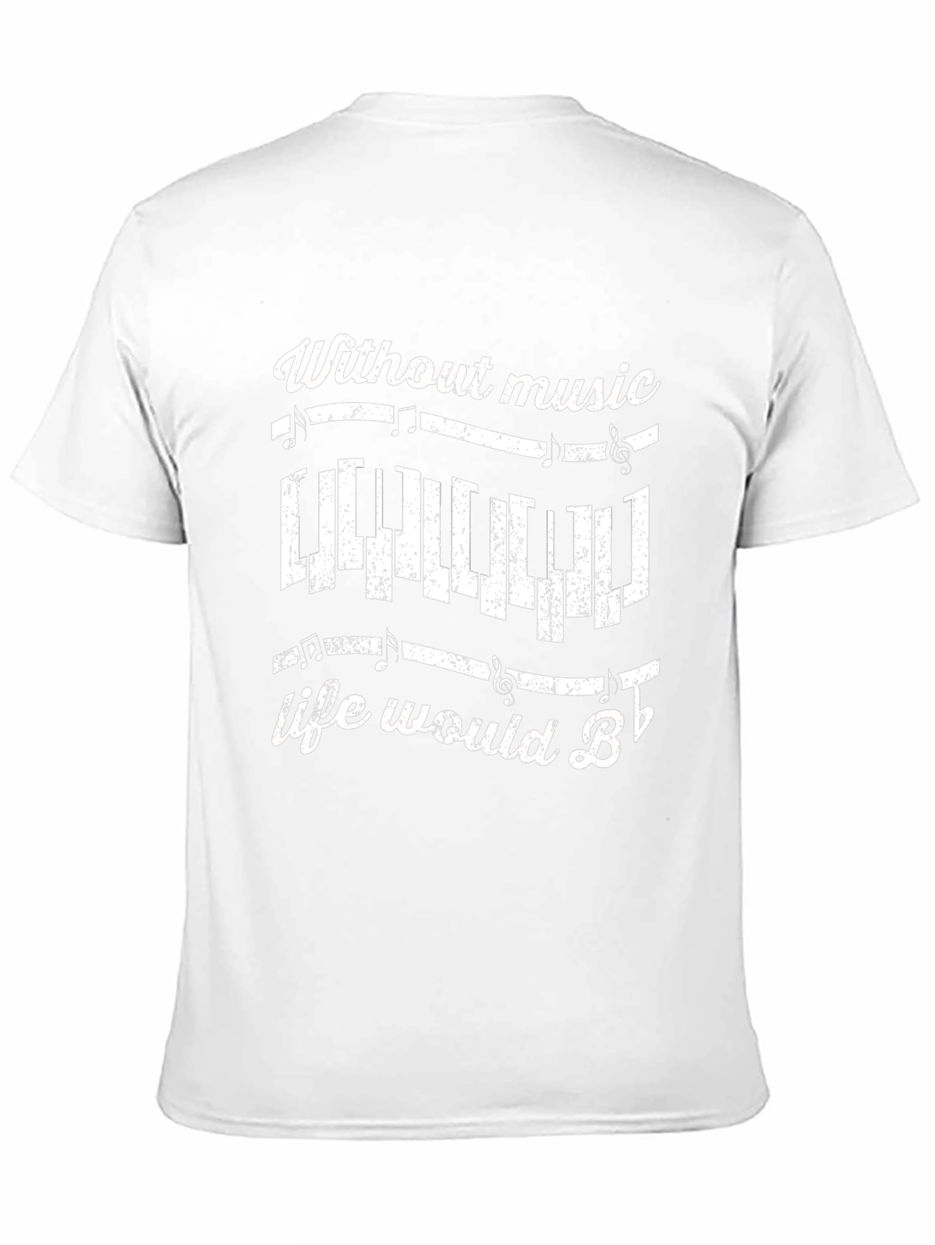 Music Lover Tee: Without Music Life Would B♭