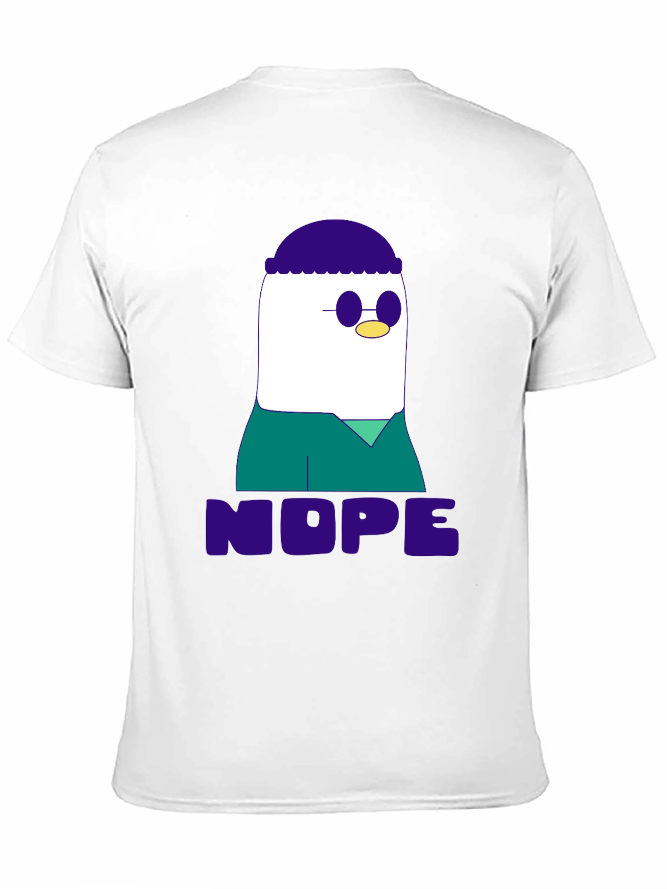 Nope T-Shirt - Funny Cartoon Graphic Tee
