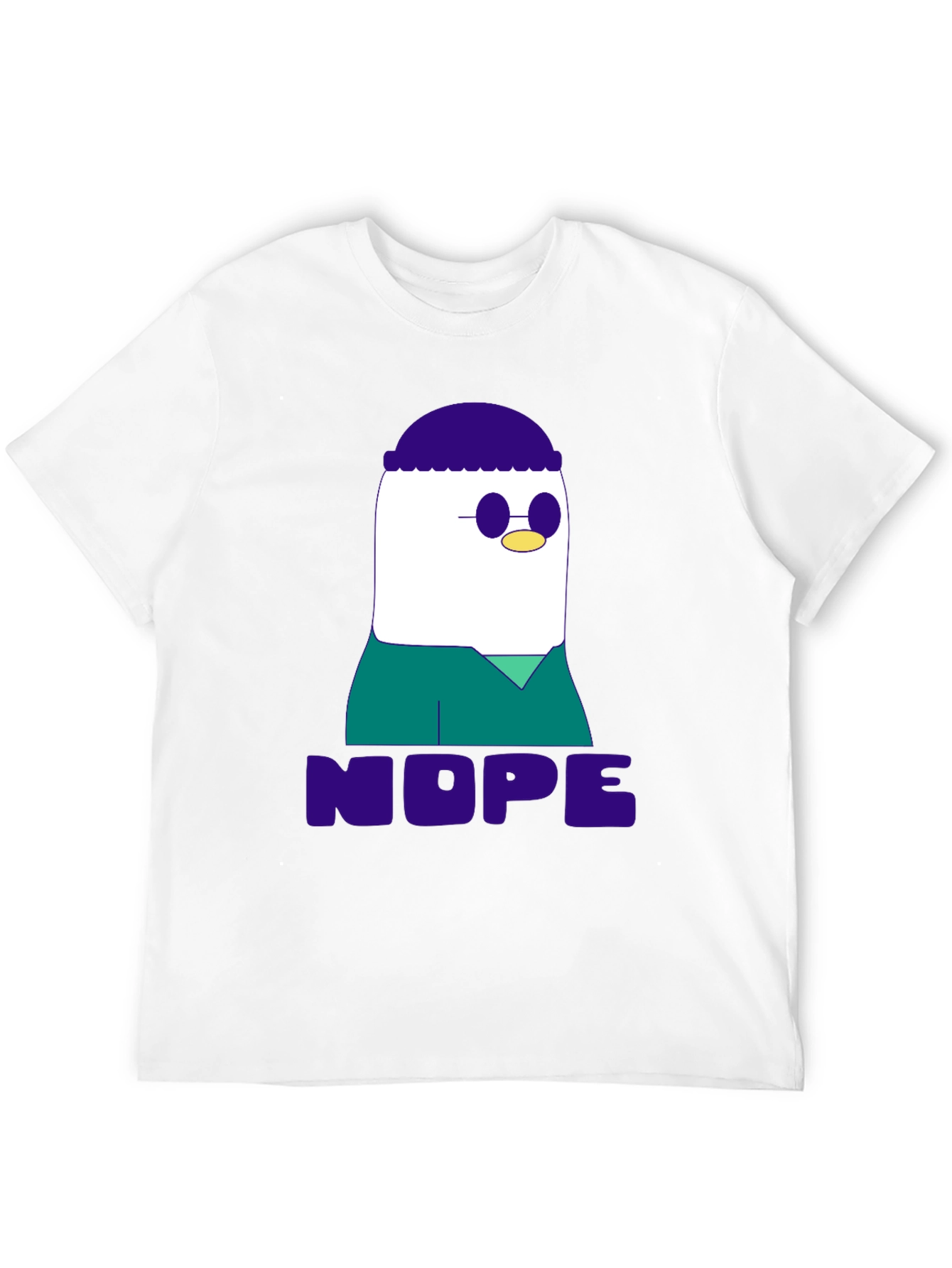 Nope T-Shirt - Funny Cartoon Graphic Tee