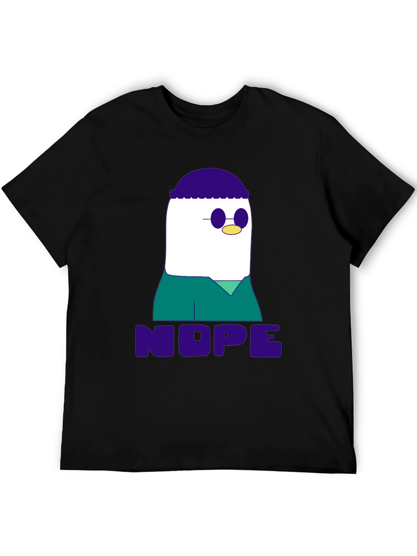 Nope T-Shirt - Funny Cartoon Graphic Tee