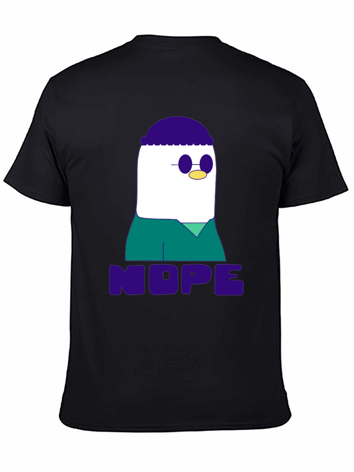 Nope T-Shirt - Funny Cartoon Graphic Tee