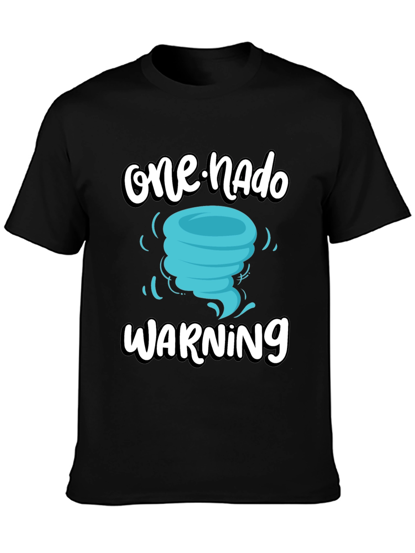 One-Nado Warning Black Graphic Tee