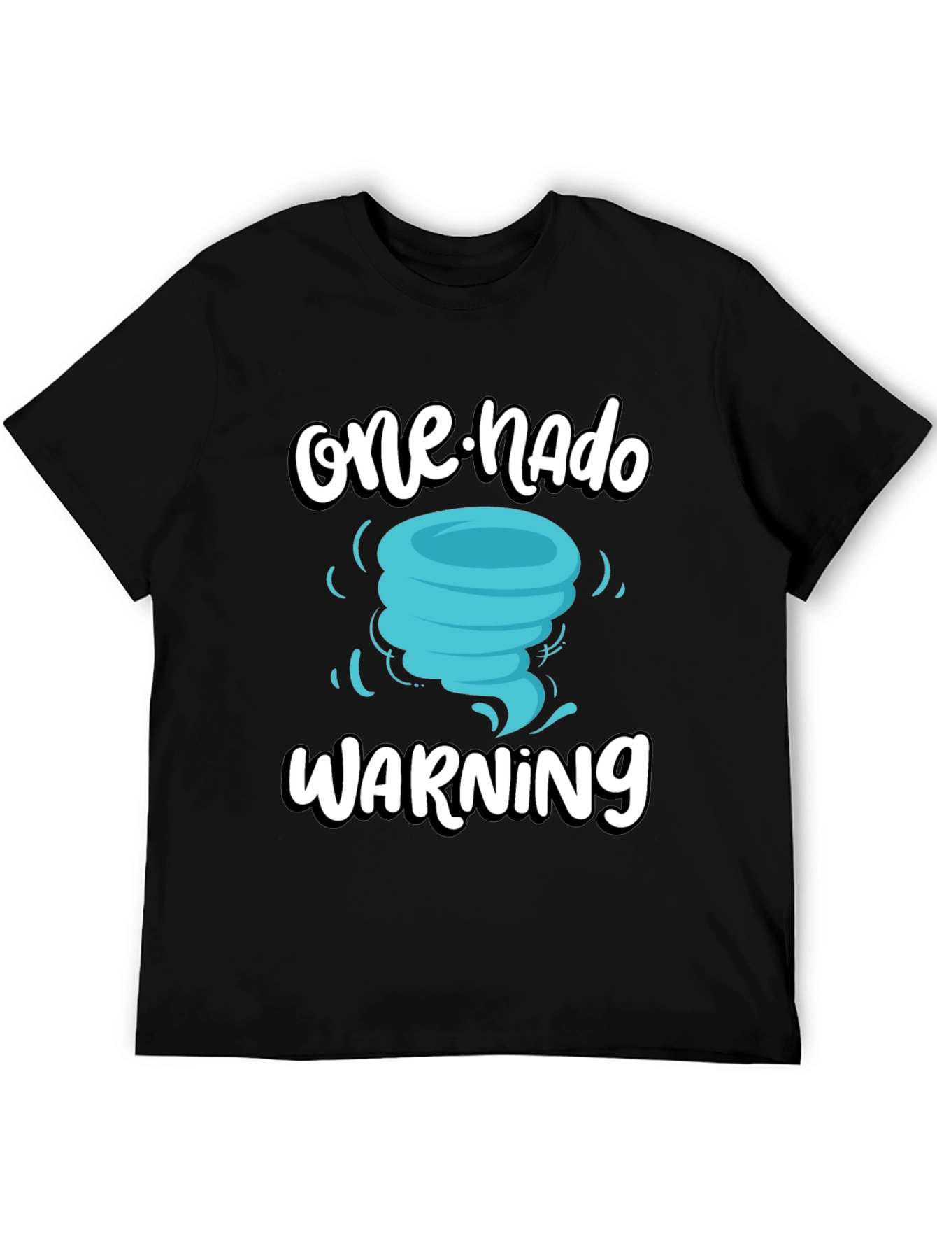 One-Nado Warning Black Graphic Tee