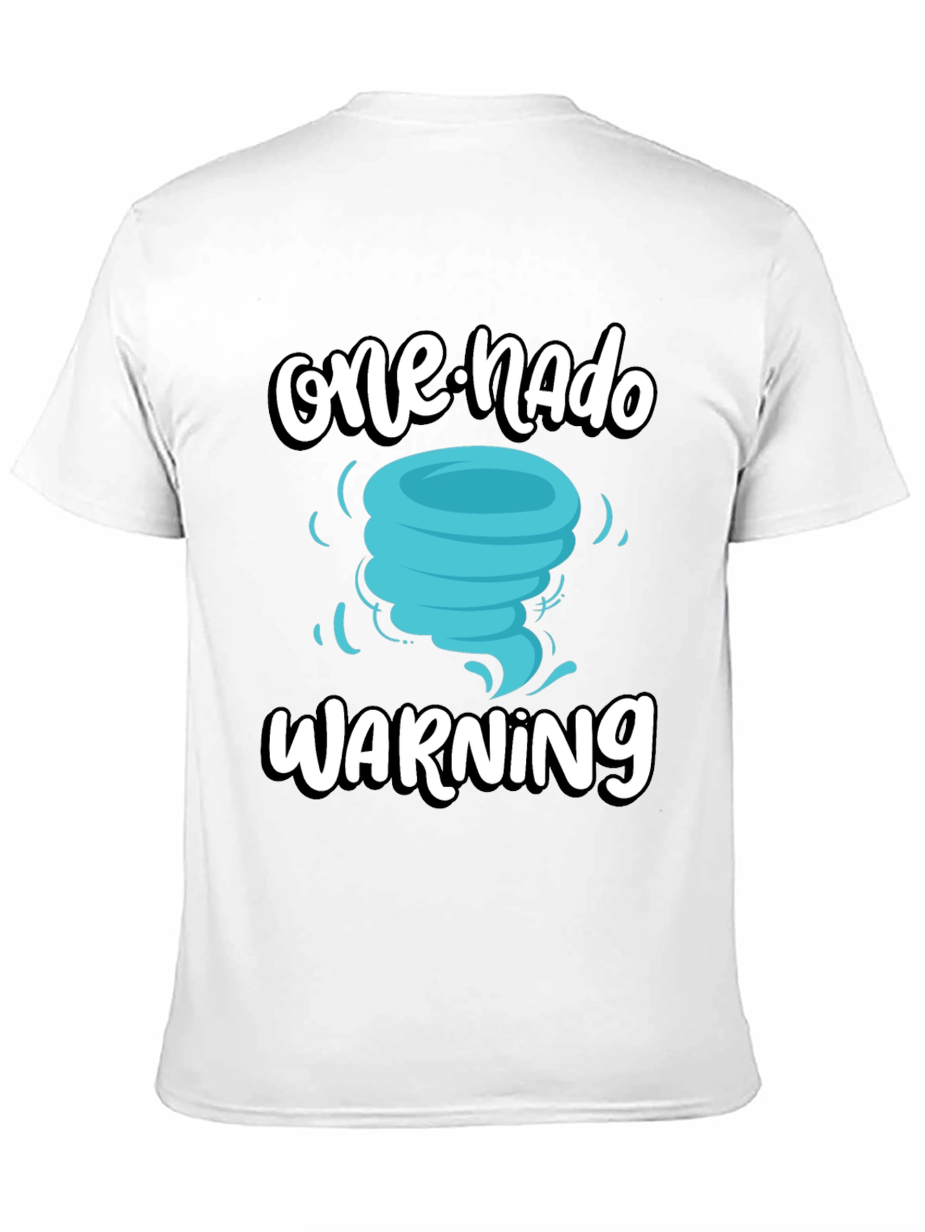 One-Nado Warning Black Graphic Tee