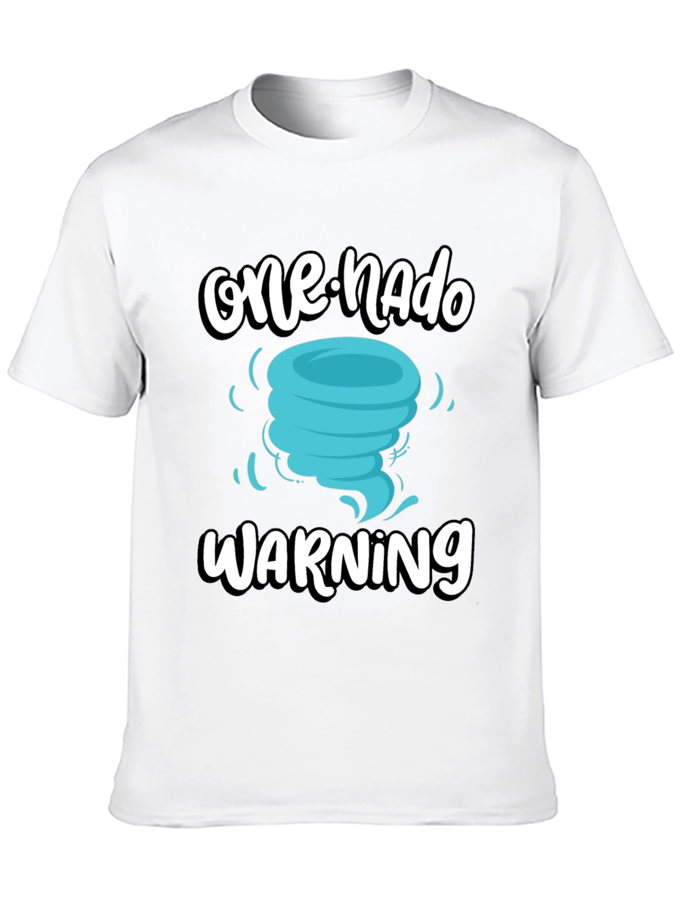 One-Nado Warning Black Graphic Tee