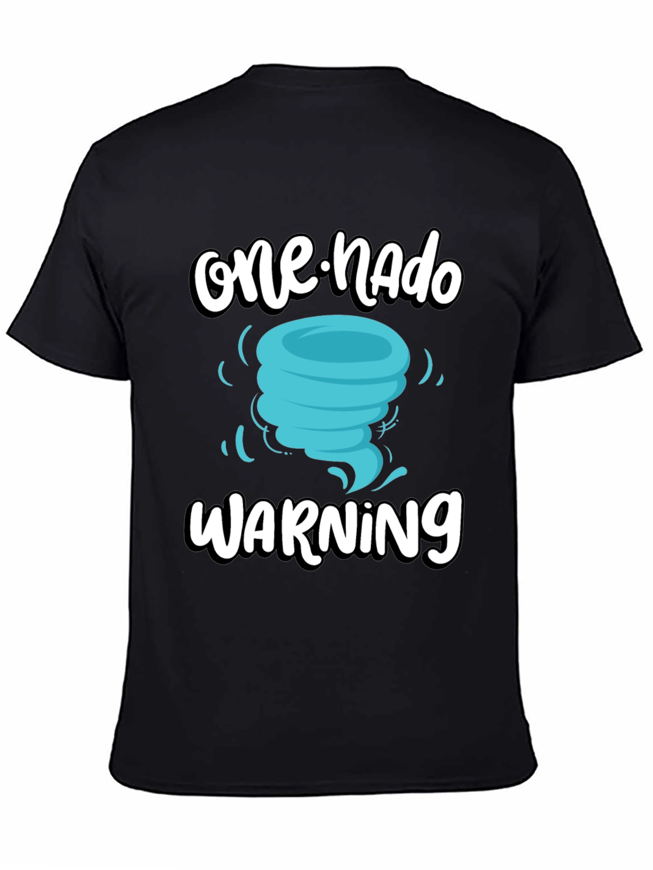 One-Nado Warning Black Graphic Tee