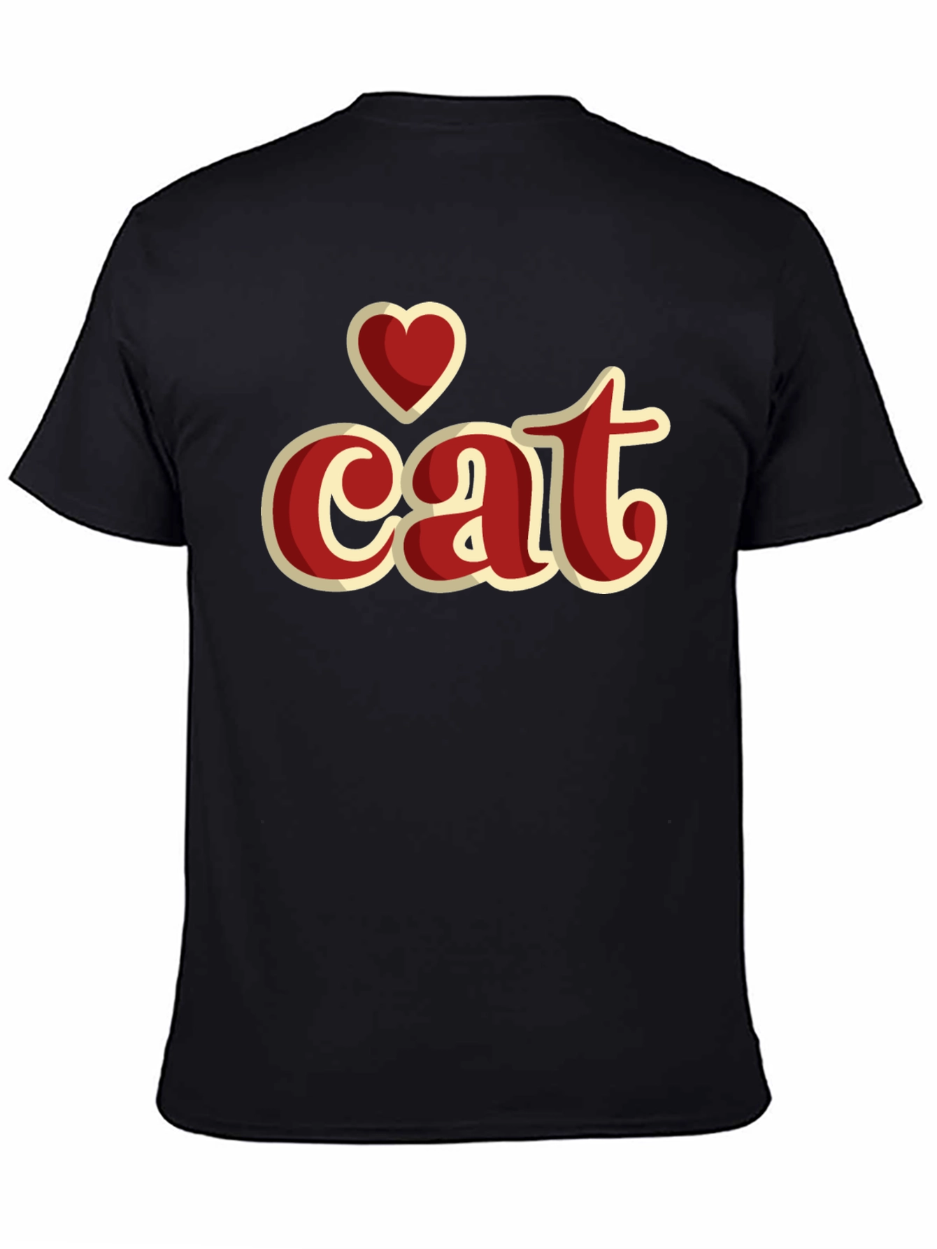 I Heart Cat Graphic T-Shirt - Stylish Casual Wear