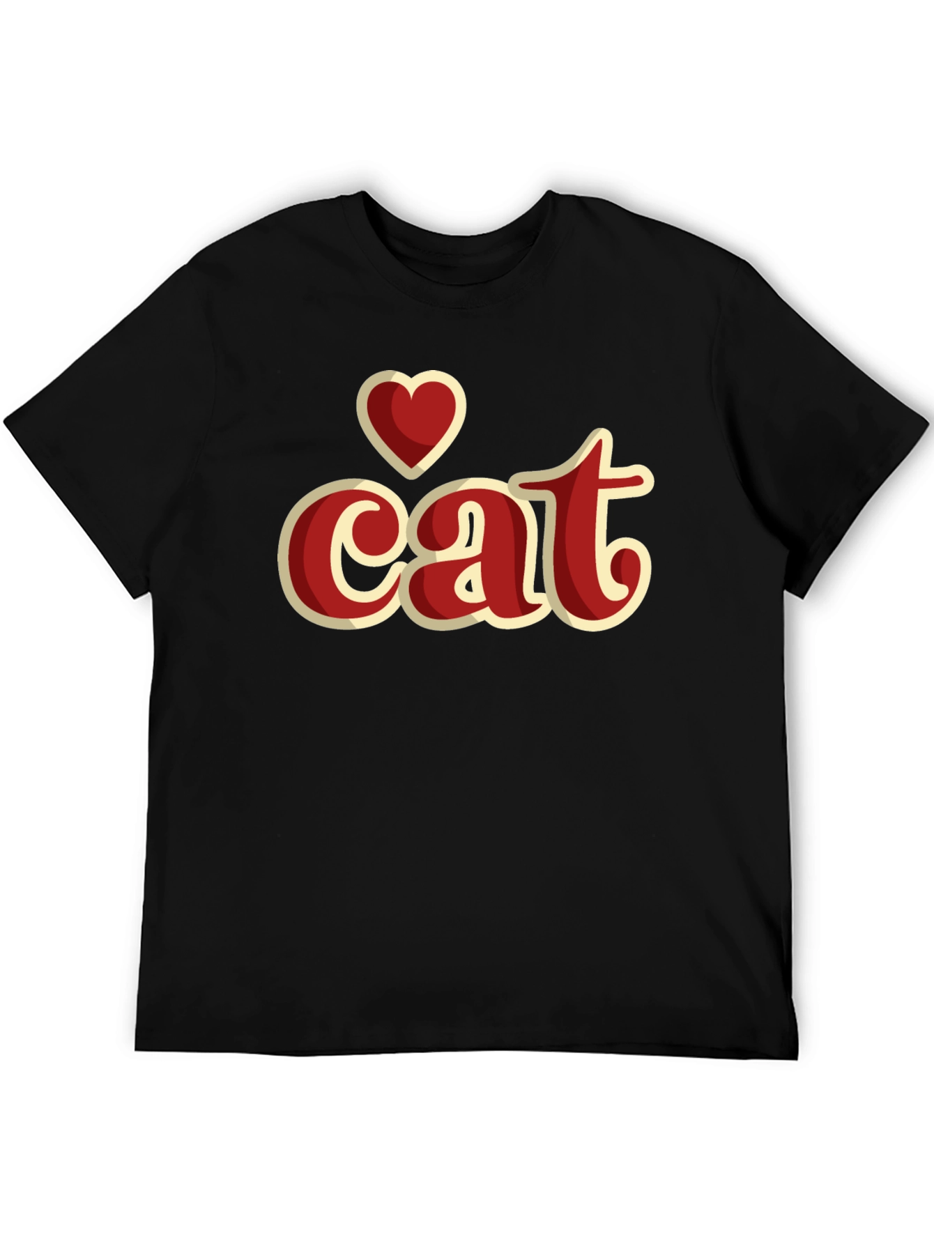 I Heart Cat Graphic T-Shirt - Stylish Casual Wear