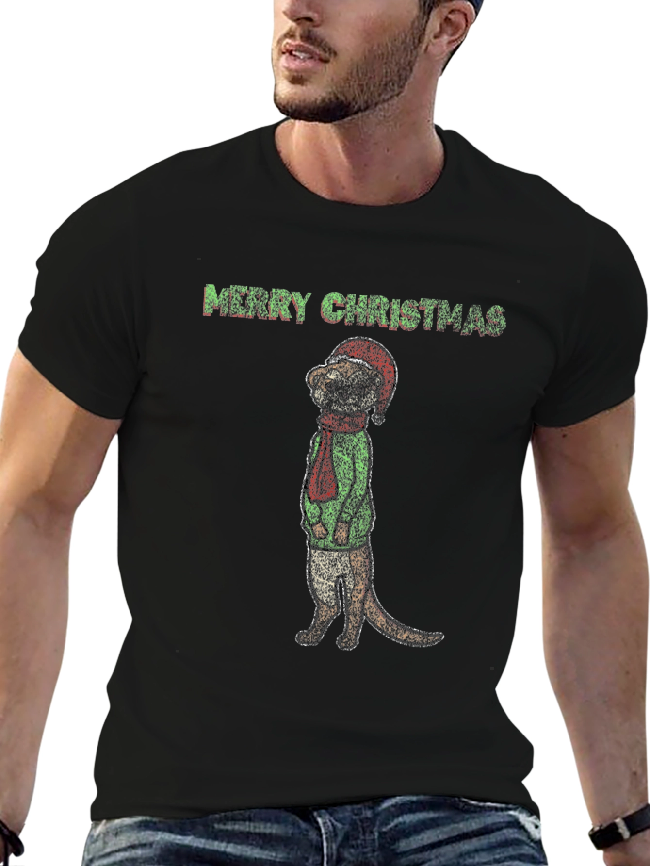 Merry Christmas Meerkat T-Shirt