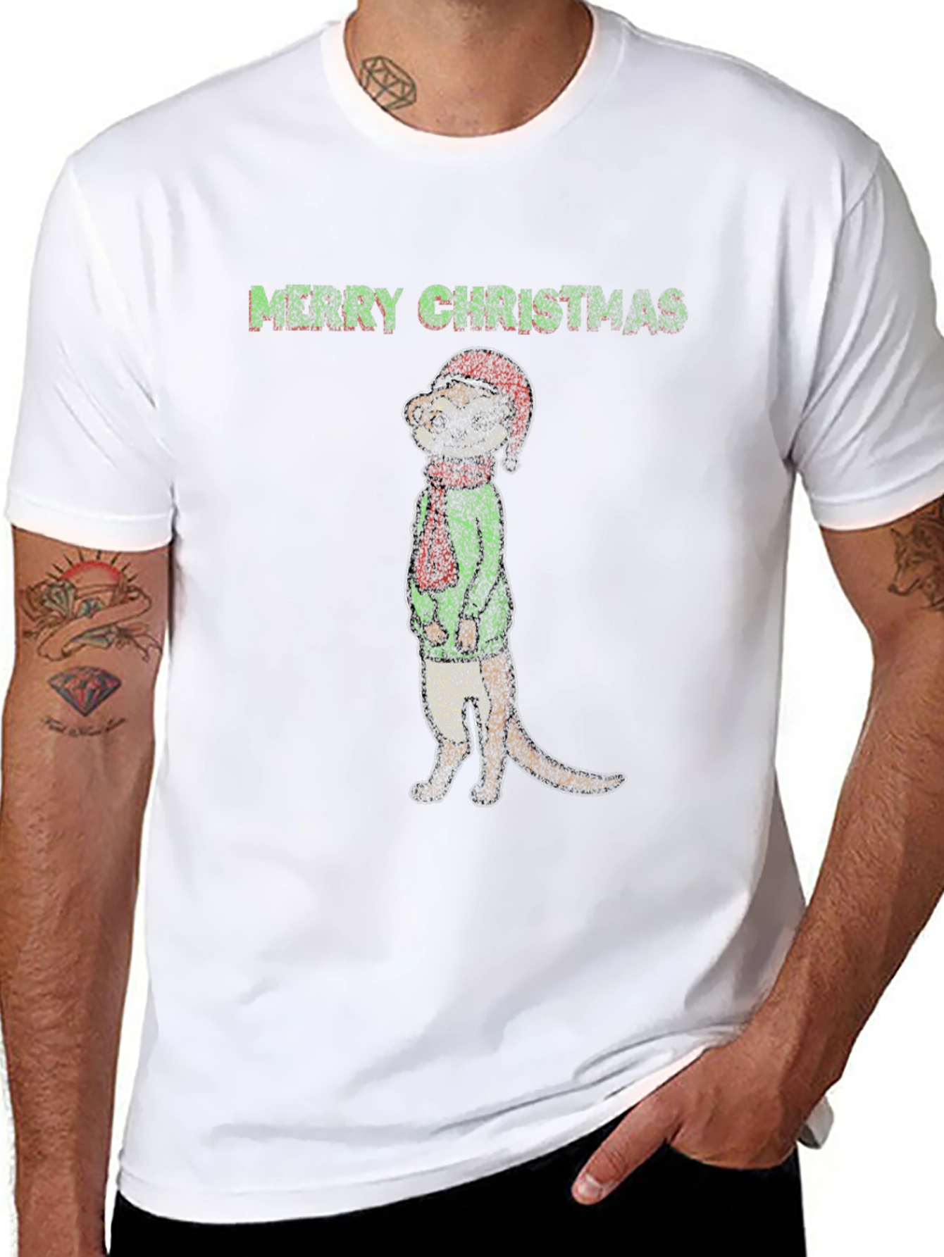 Merry Christmas Meerkat T-Shirt