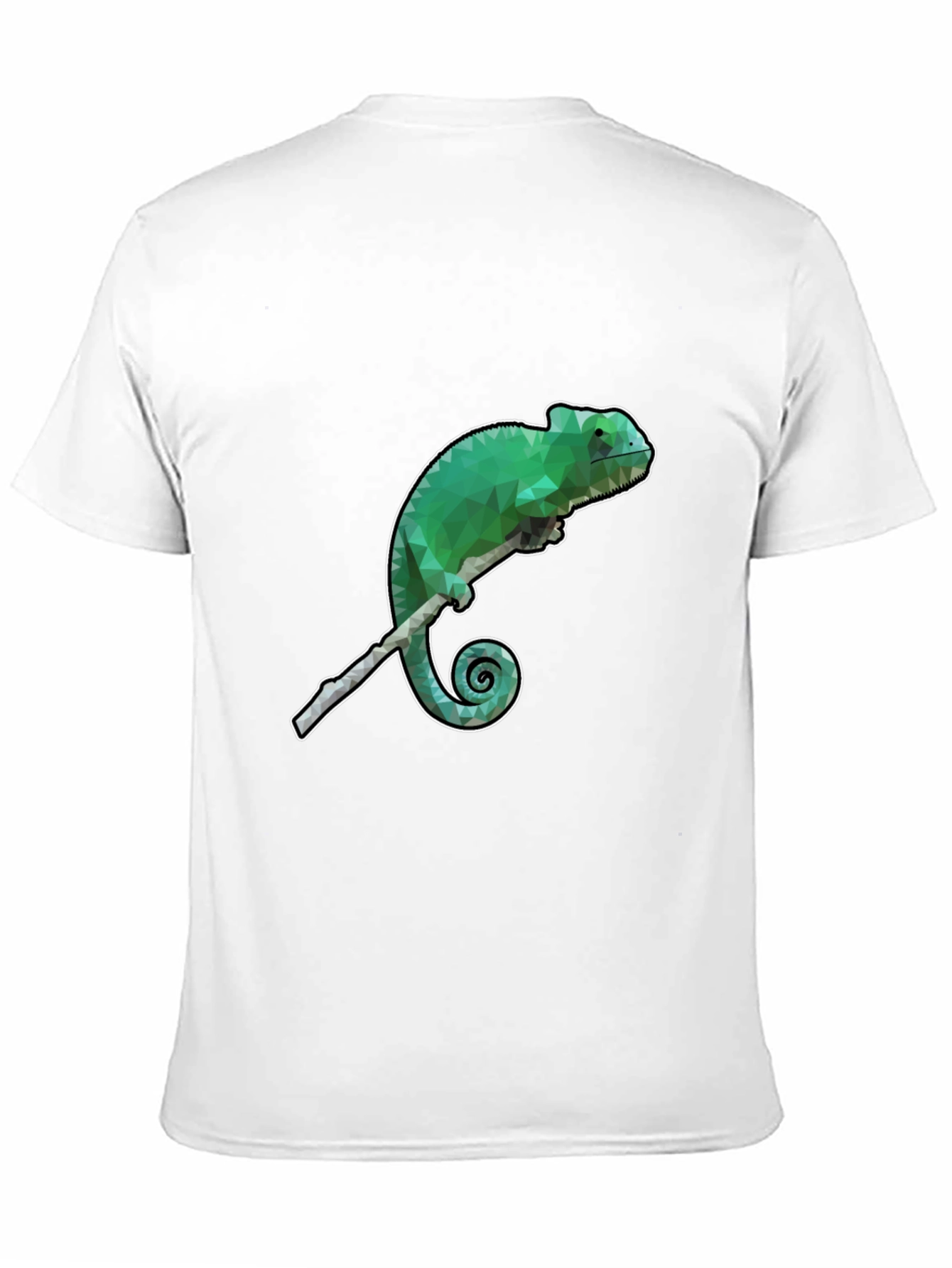 Geometric Chameleon Graphic T-Shirt