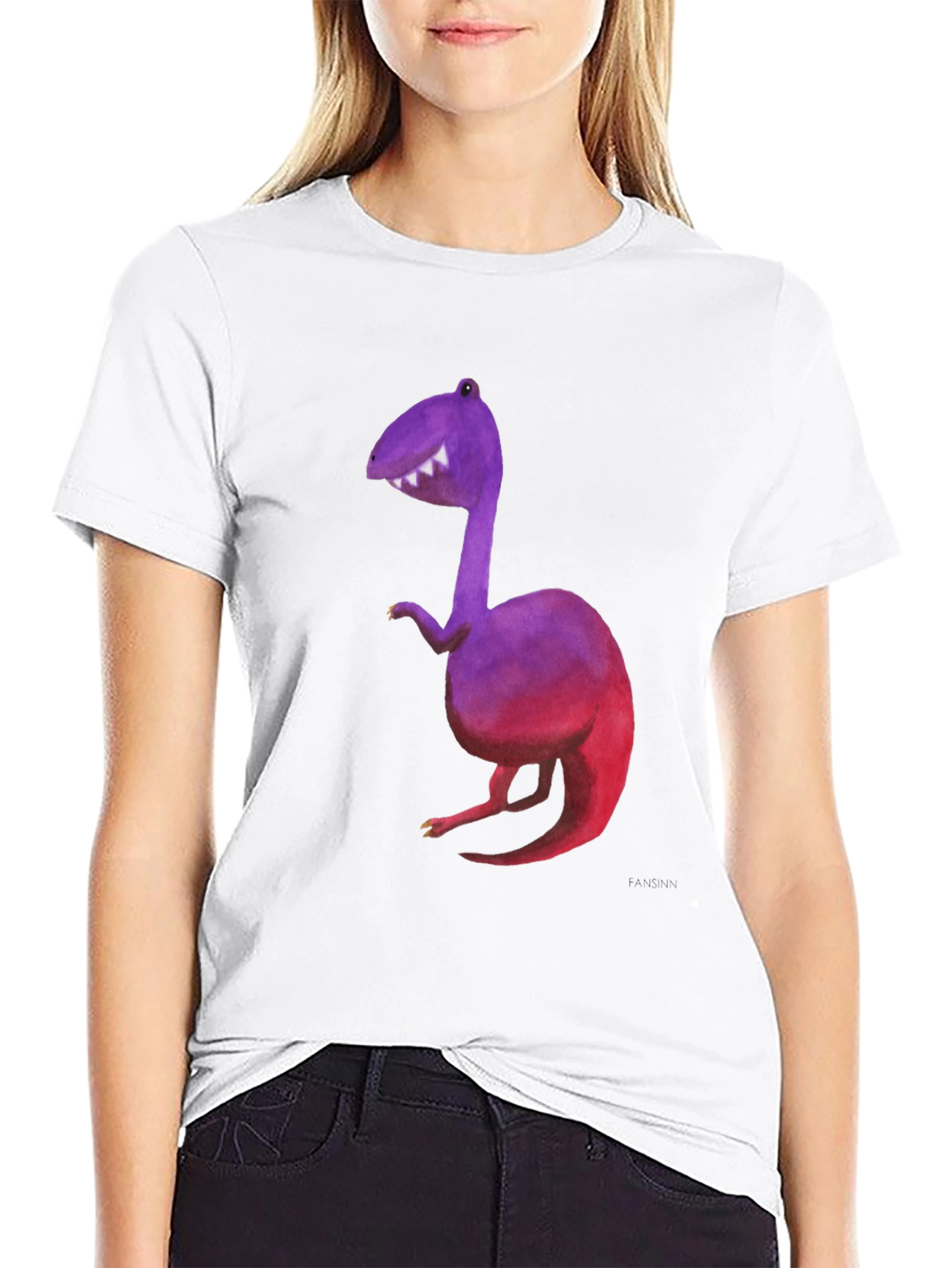 Dino Graphic Tee - Black Short Sleeve T-Shirt