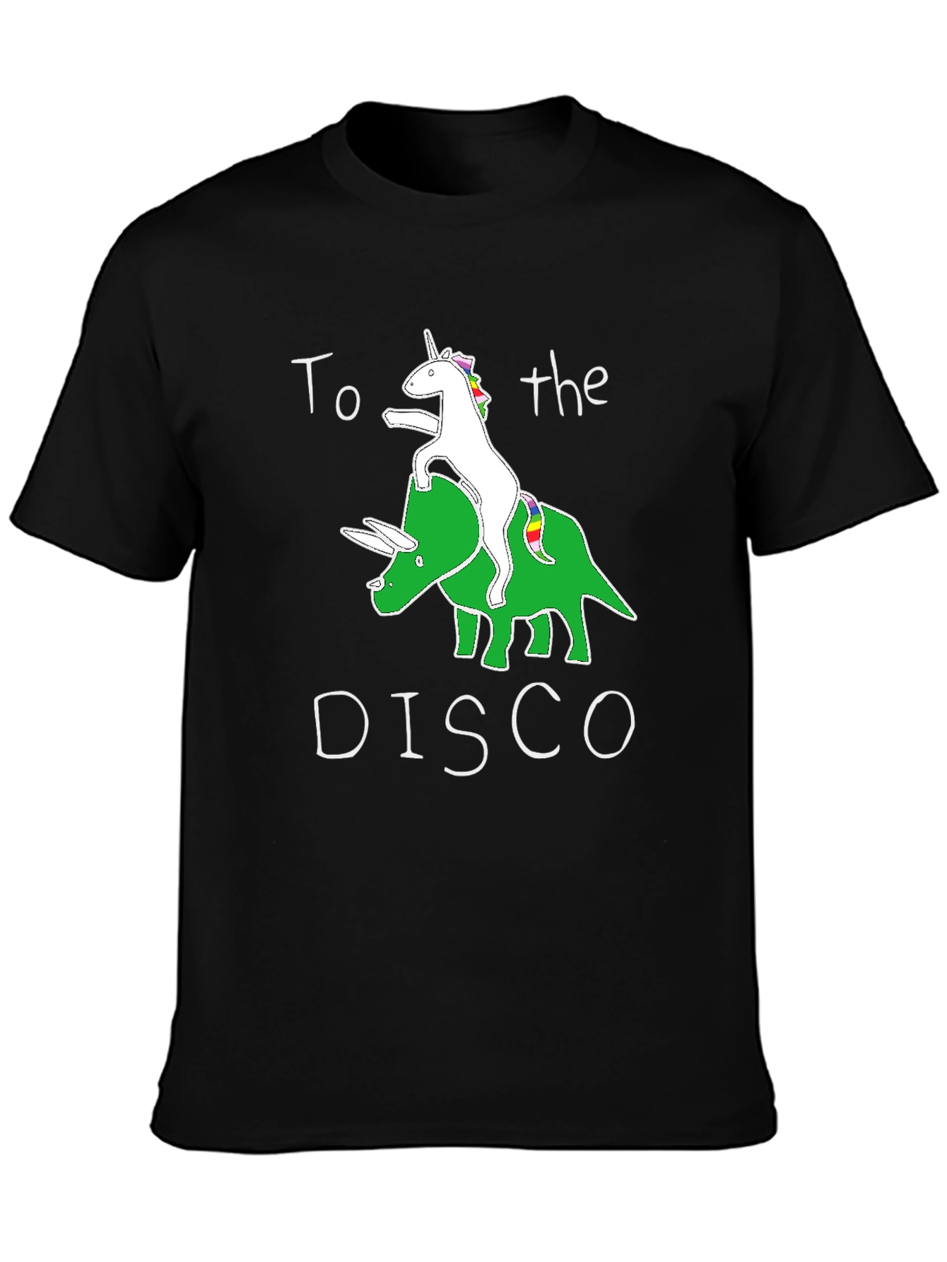 Unicorn Dinosaur Disco T-Shirt