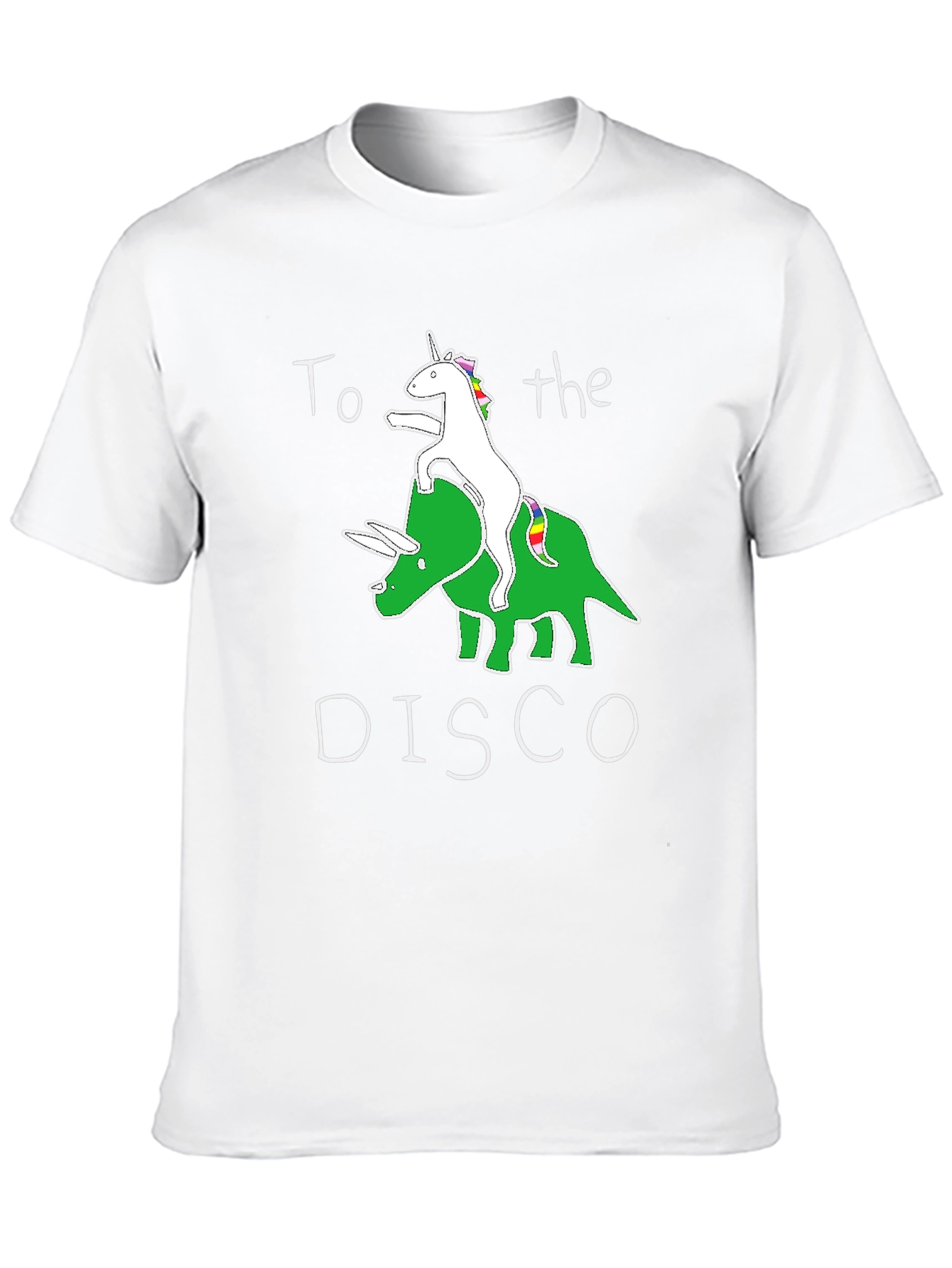 Unicorn Dinosaur Disco T-Shirt