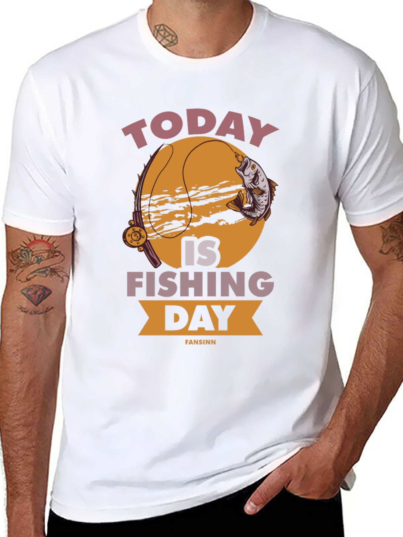 Today is Fishing Day Graphic T-Shirt