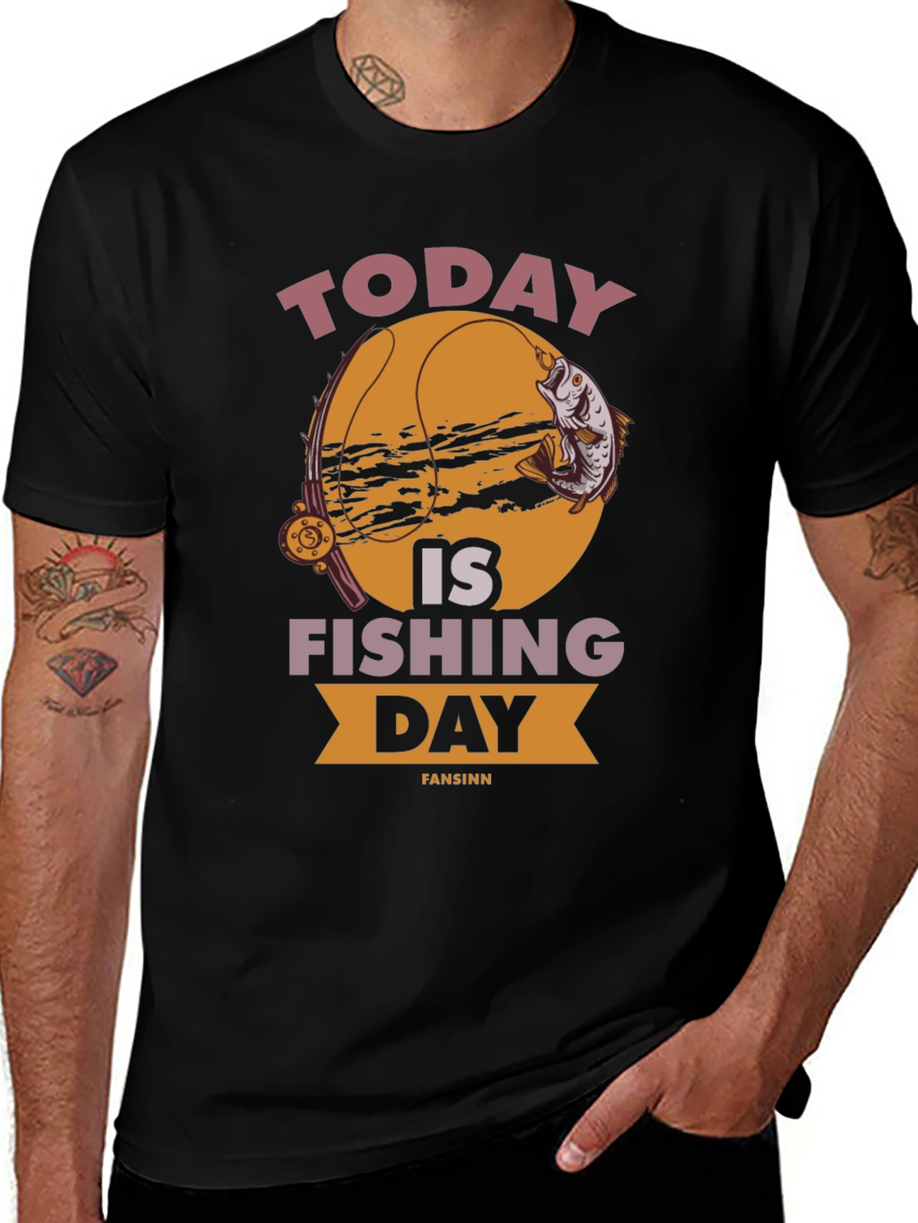Today is Fishing Day Graphic T-Shirt