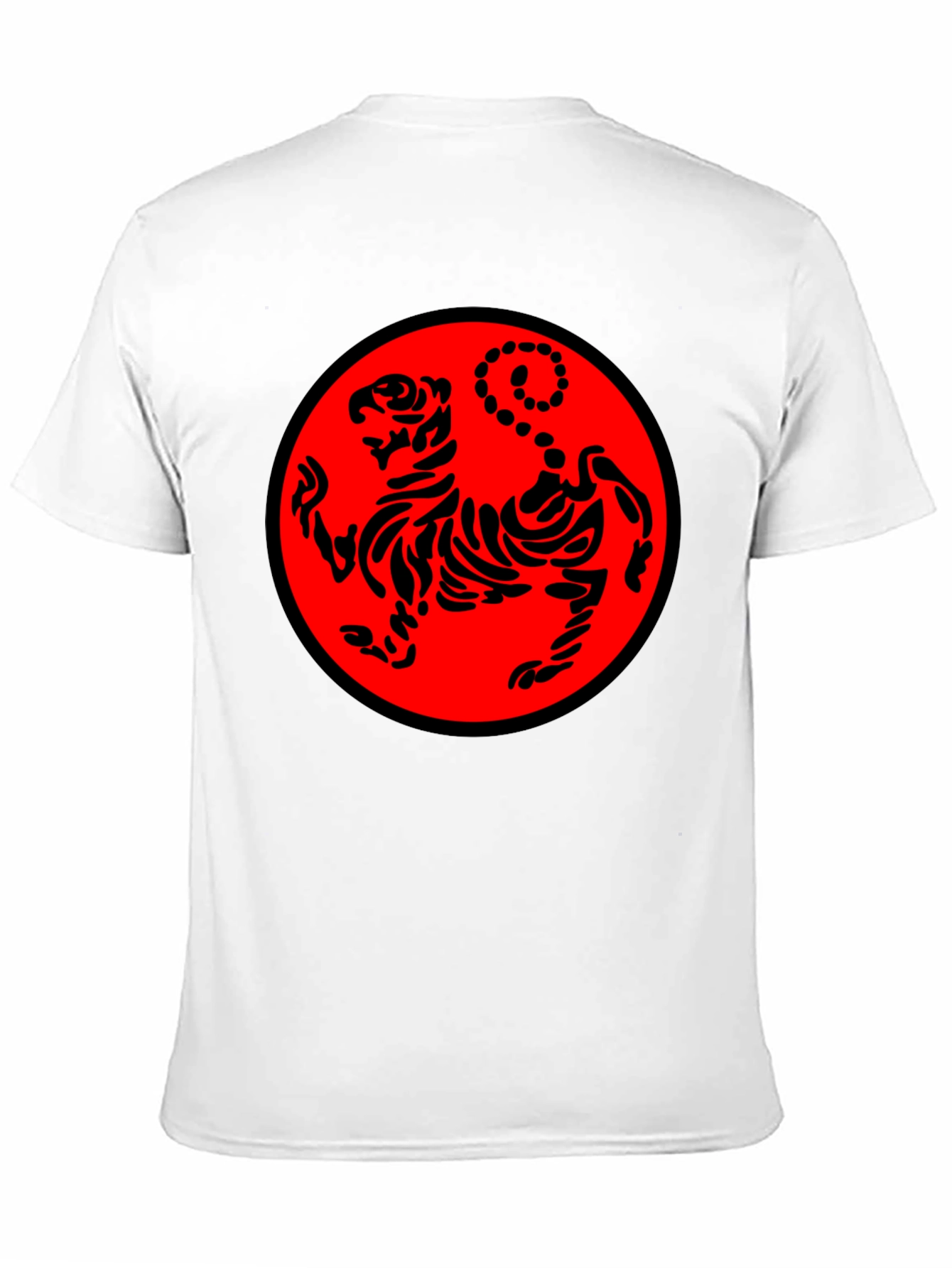 Black Karate Tiger Graphic T-Shirt