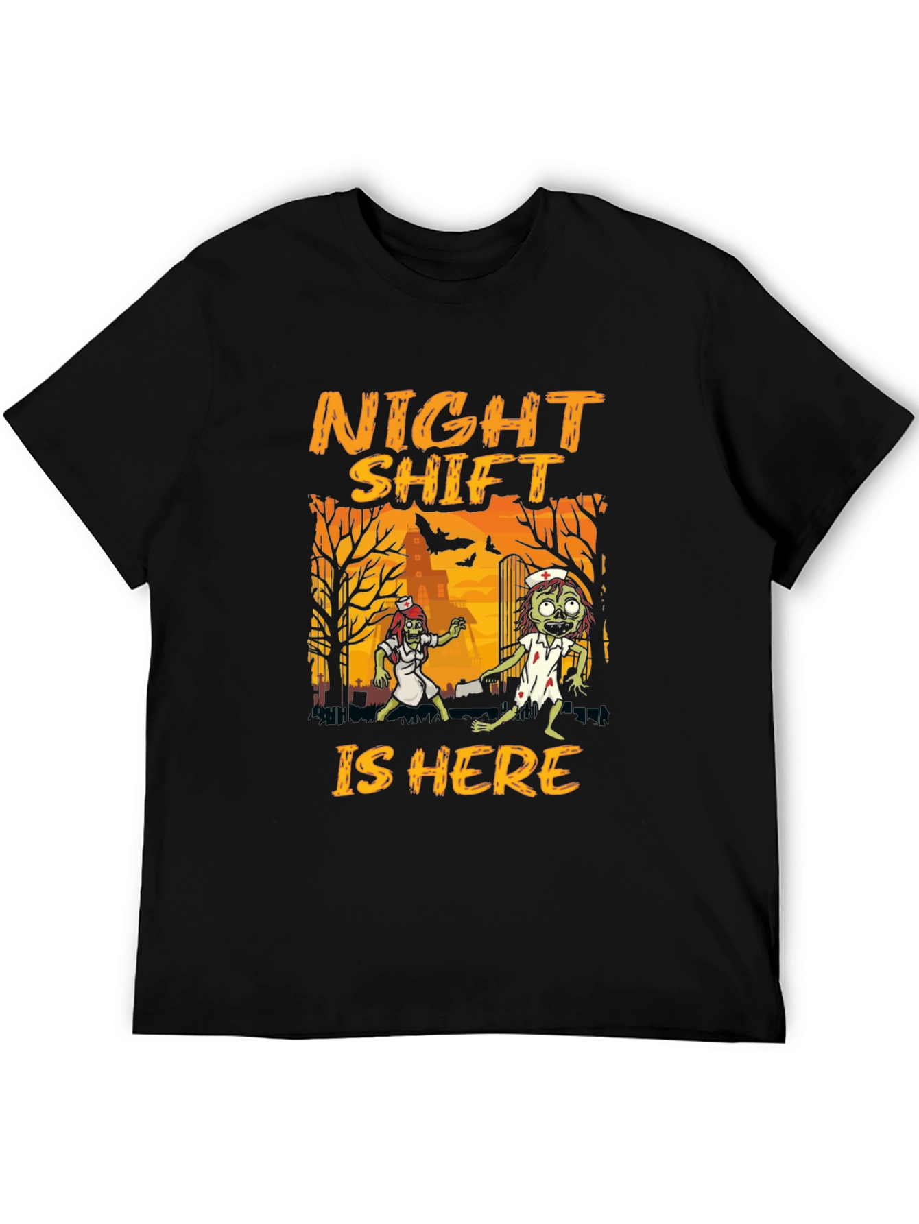 Night Shift Zombie Nurse Halloween T-Shirt