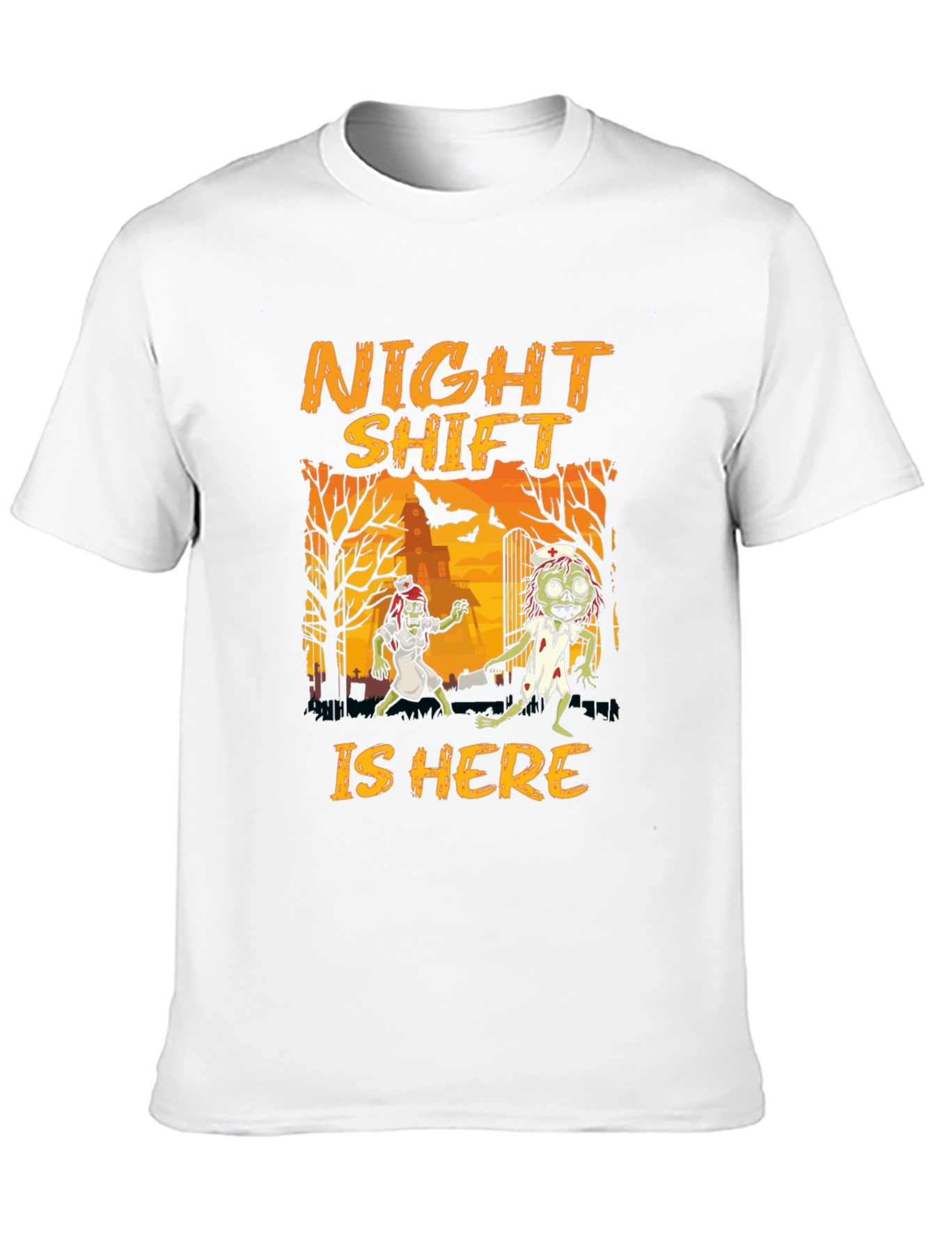 Night Shift Zombie Nurse Halloween T-Shirt