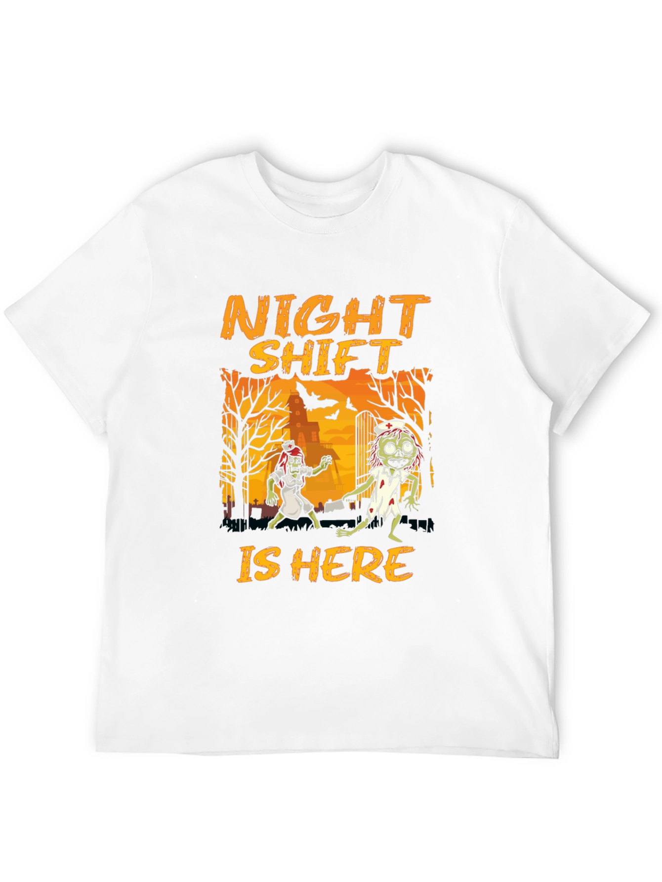 Night Shift Zombie Nurse Halloween T-Shirt