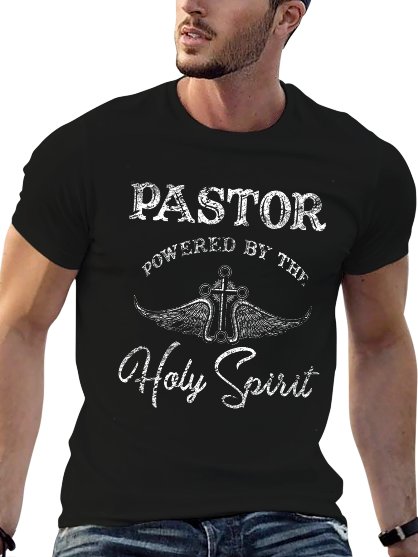 Pastor Holy Spirit Powered Christian T-Shirt